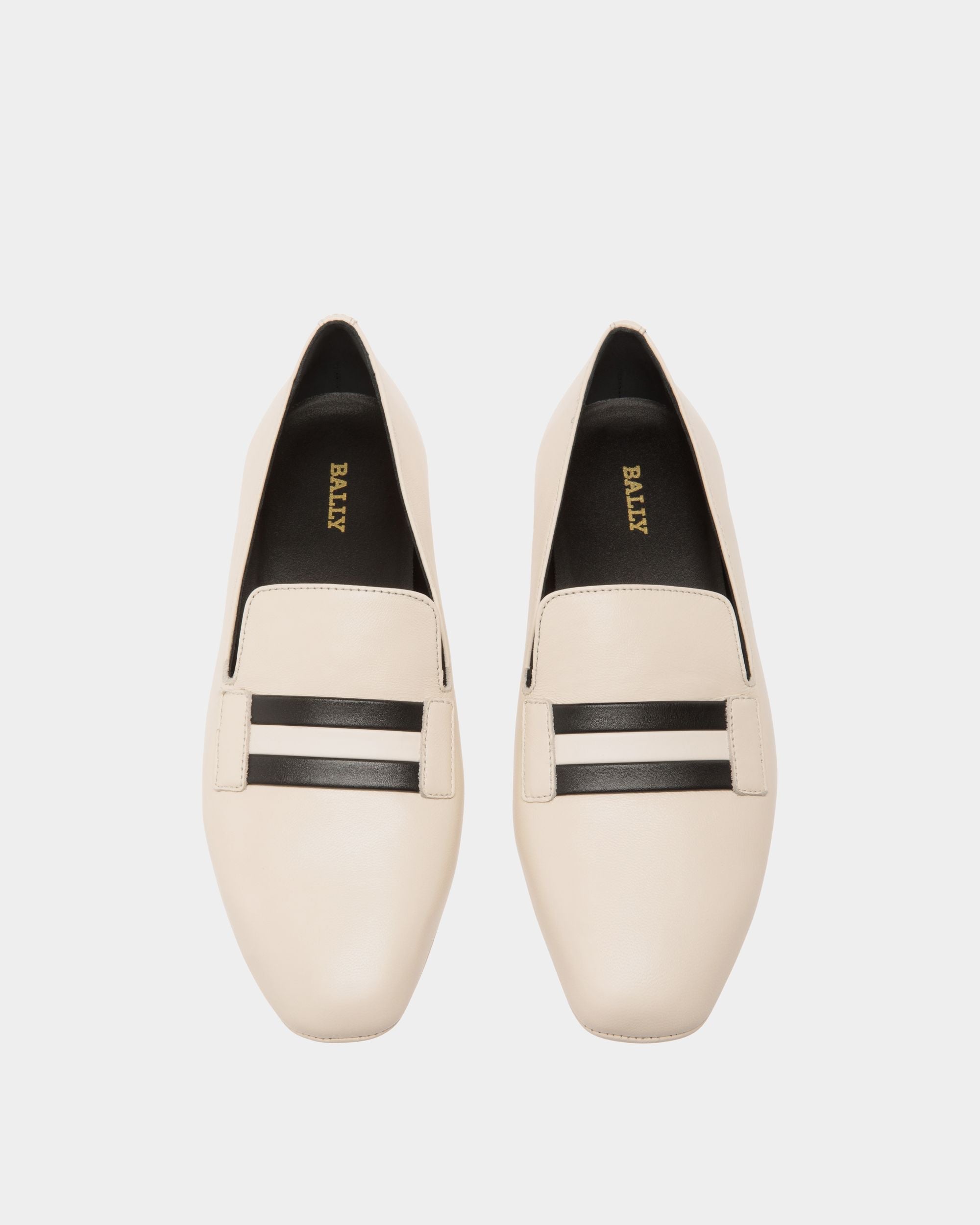 Slipper In White Leather - Damen - Bally - 04