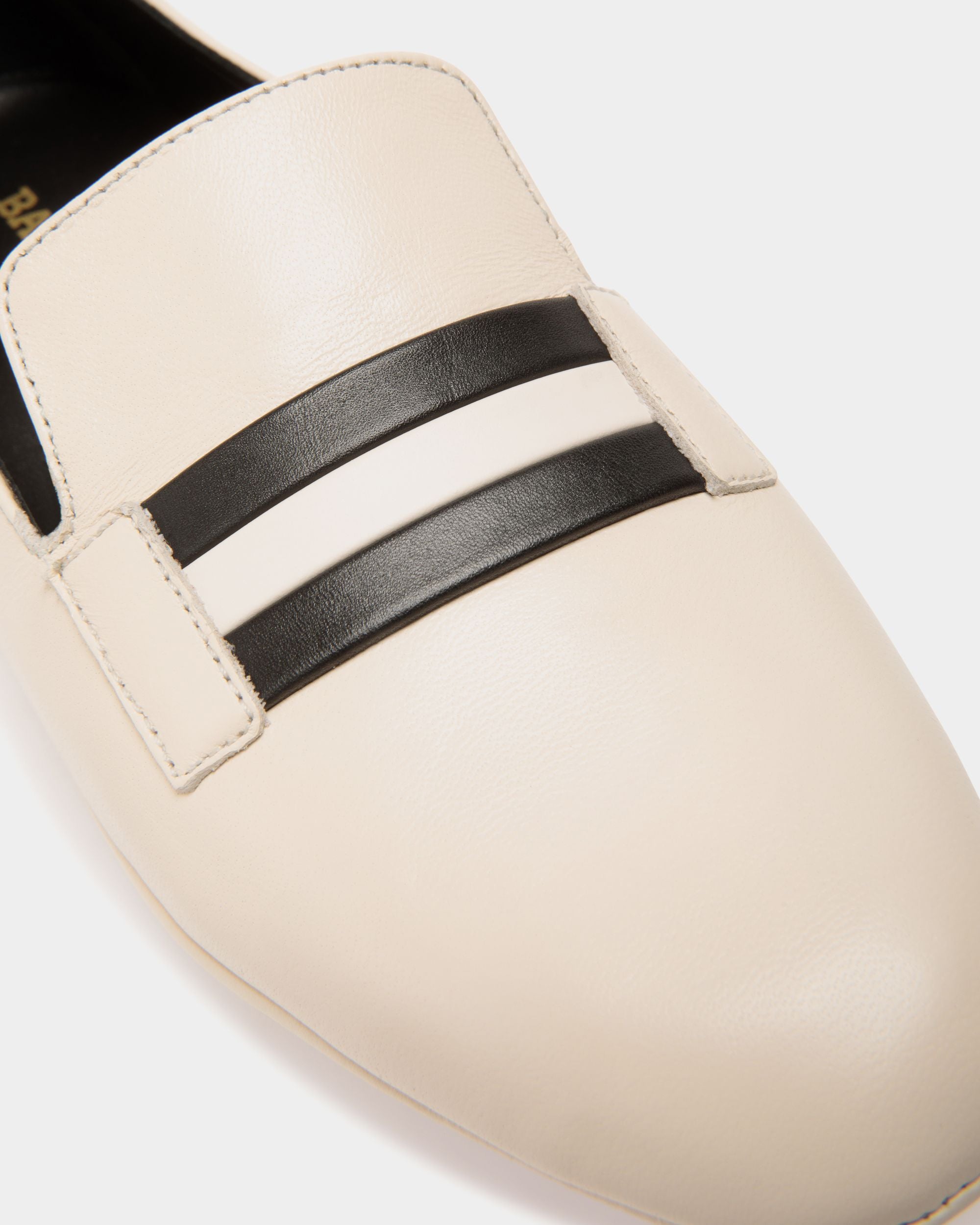 Slipper In White Leather - Damen - Bally - 05