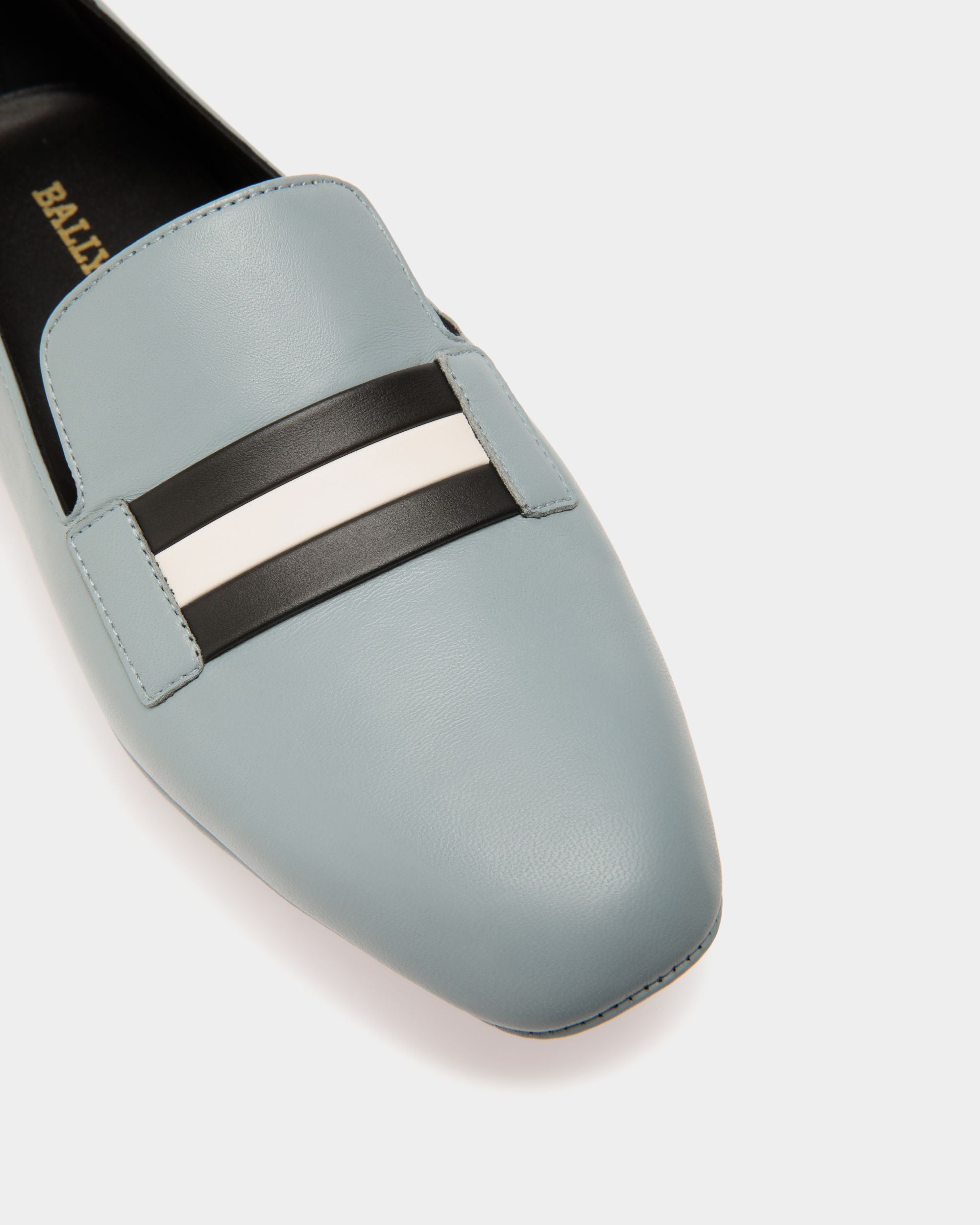 Slipper In Blue Leather - Damen - Bally - 05
