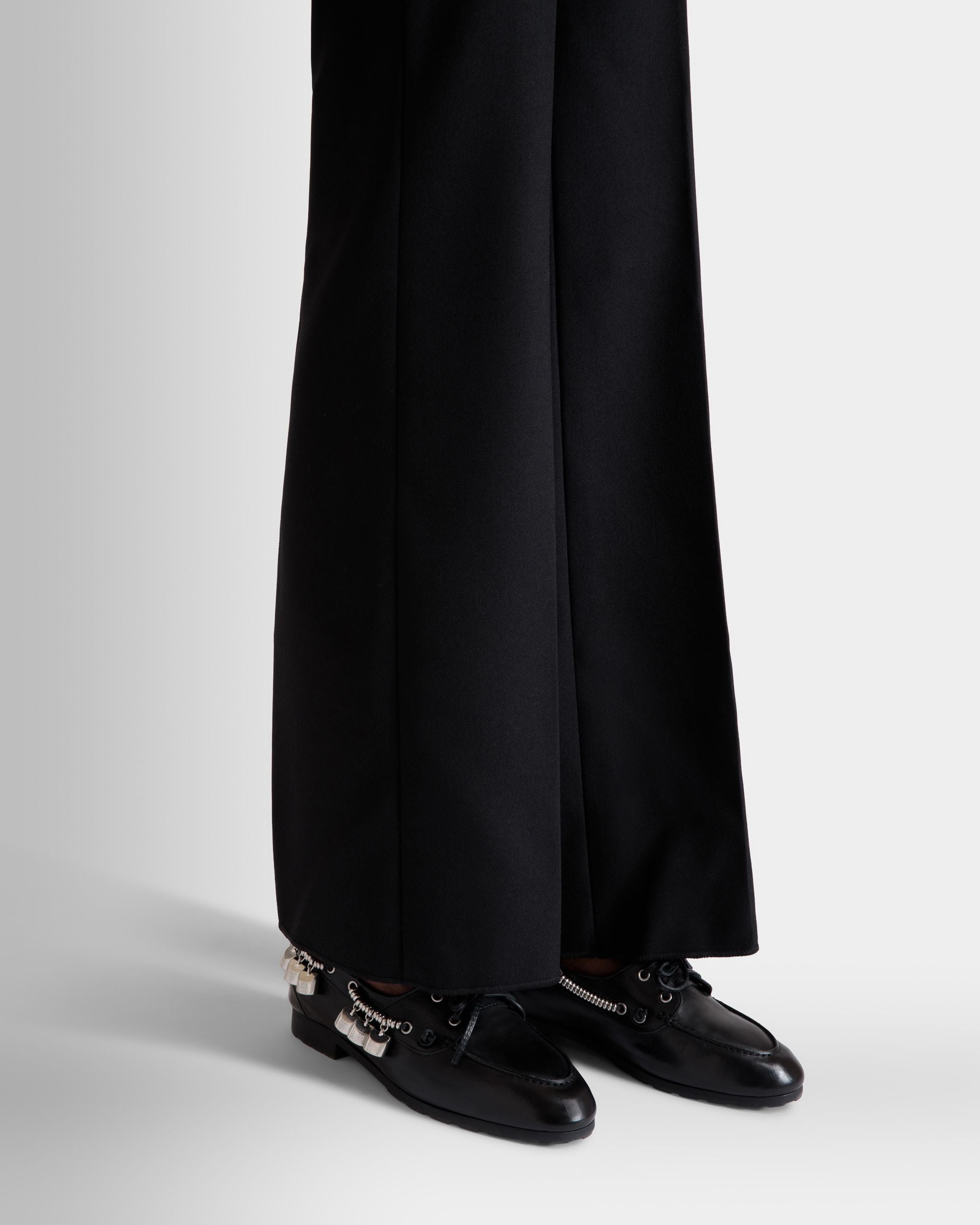 Plume Mokassin Aus Schwarzem Leder - Damen - Bally - 02