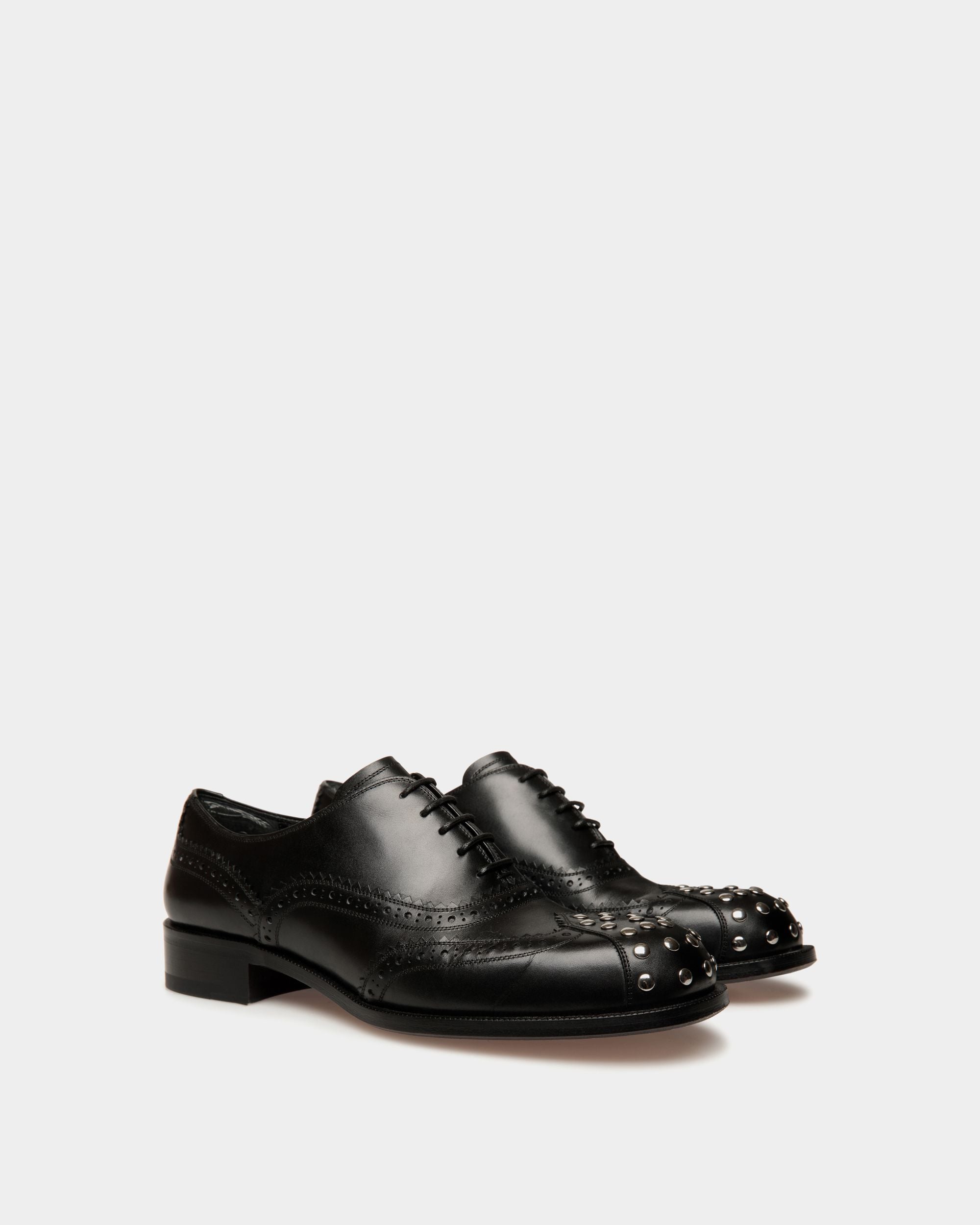 Spiegel Oxford-Schuhe Aus Leder In Schwarz - Damen - Bally - 03