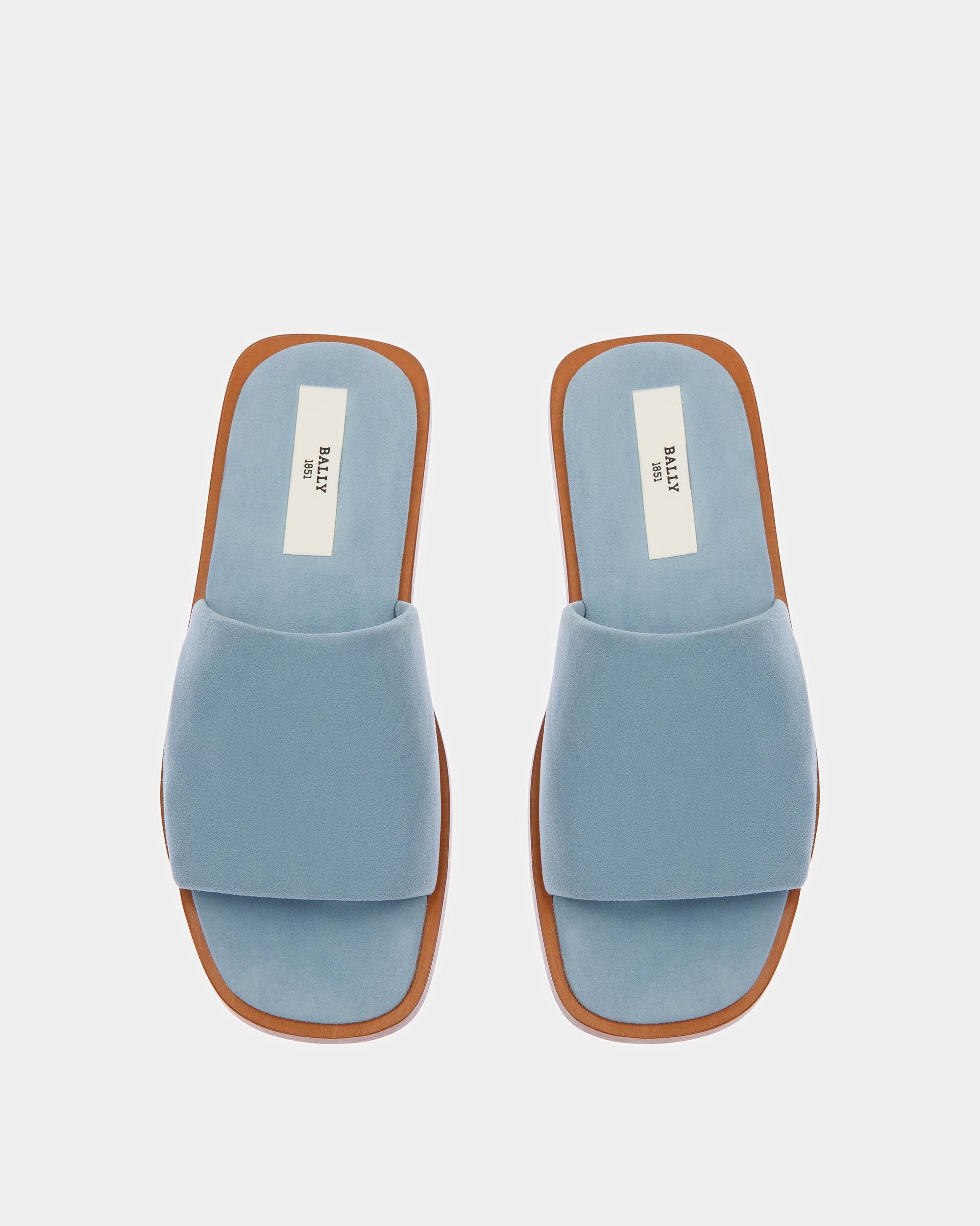 Sabian Ledersandalen In Hellblau - Damen - Bally - 02