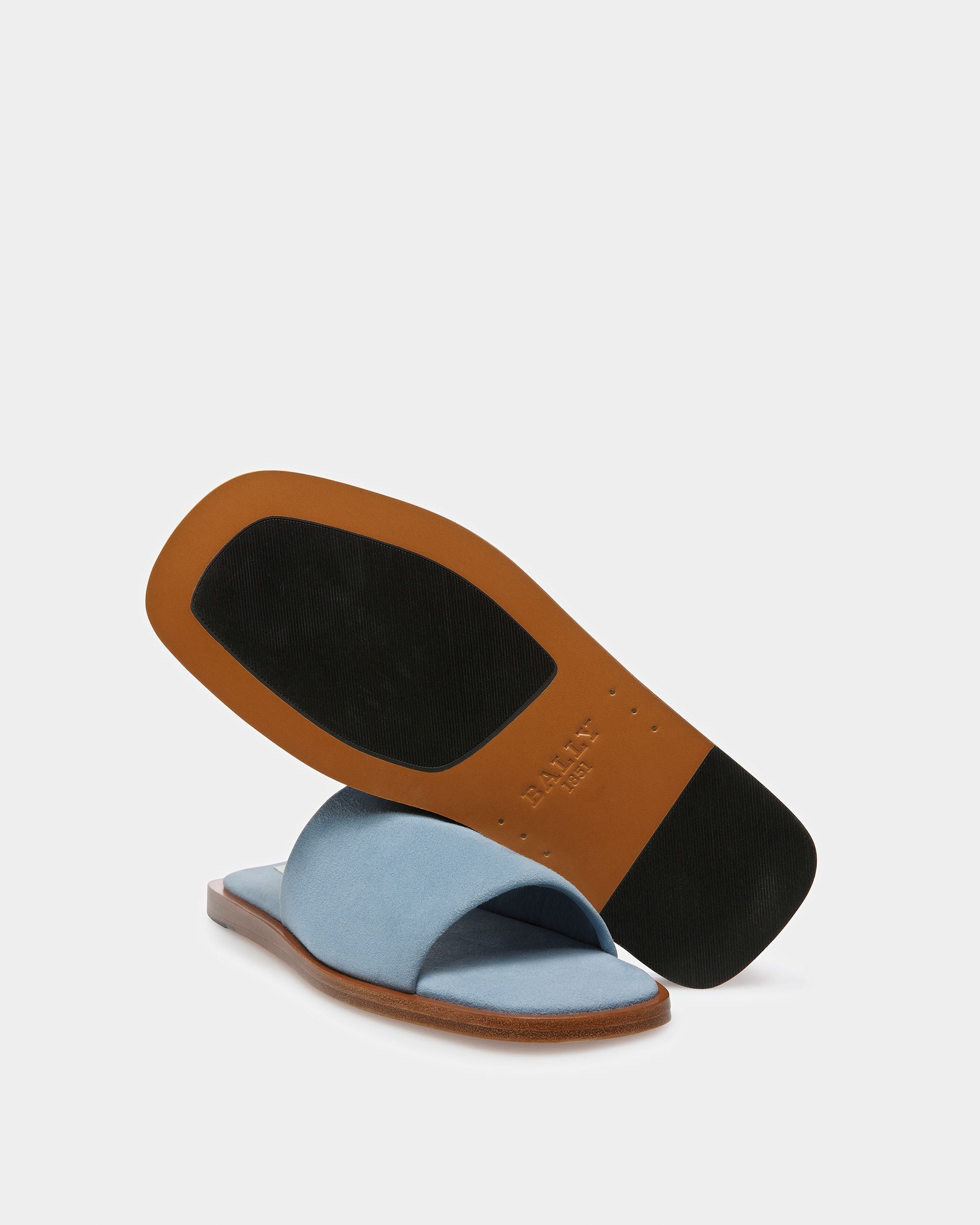 Sabian Ledersandalen In Hellblau - Damen - Bally - 05