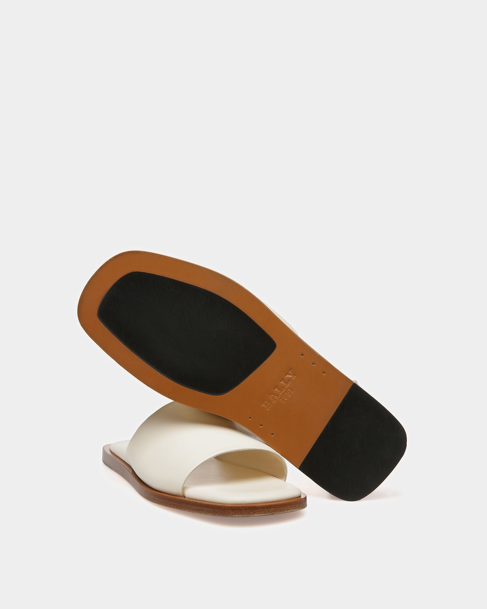 Sabian Ledersandalen In Elfenbein - Damen - Bally - 05