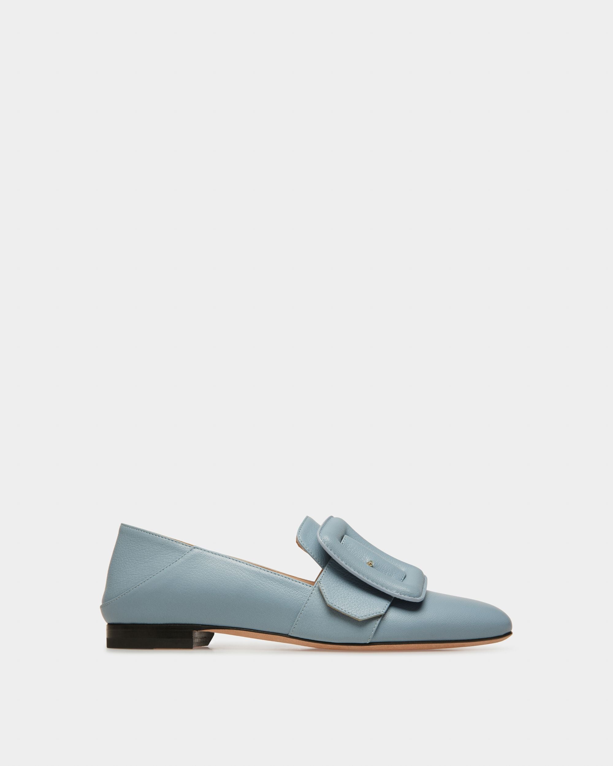 Janelle Leder-Loafer In Hellblau - Damen - Bally - 01