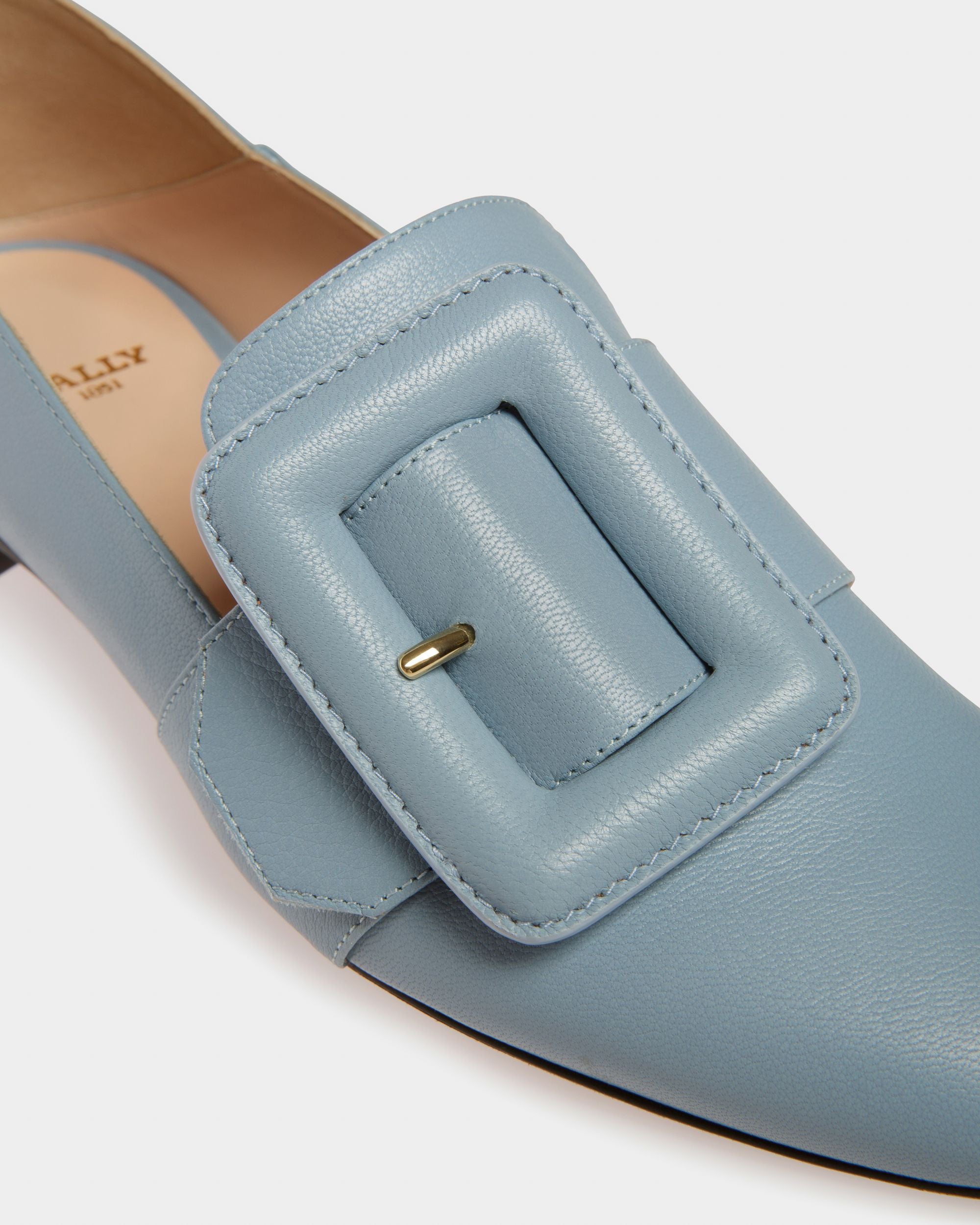 Janelle Leder-Loafer In Hellblau - Damen - Bally - 04