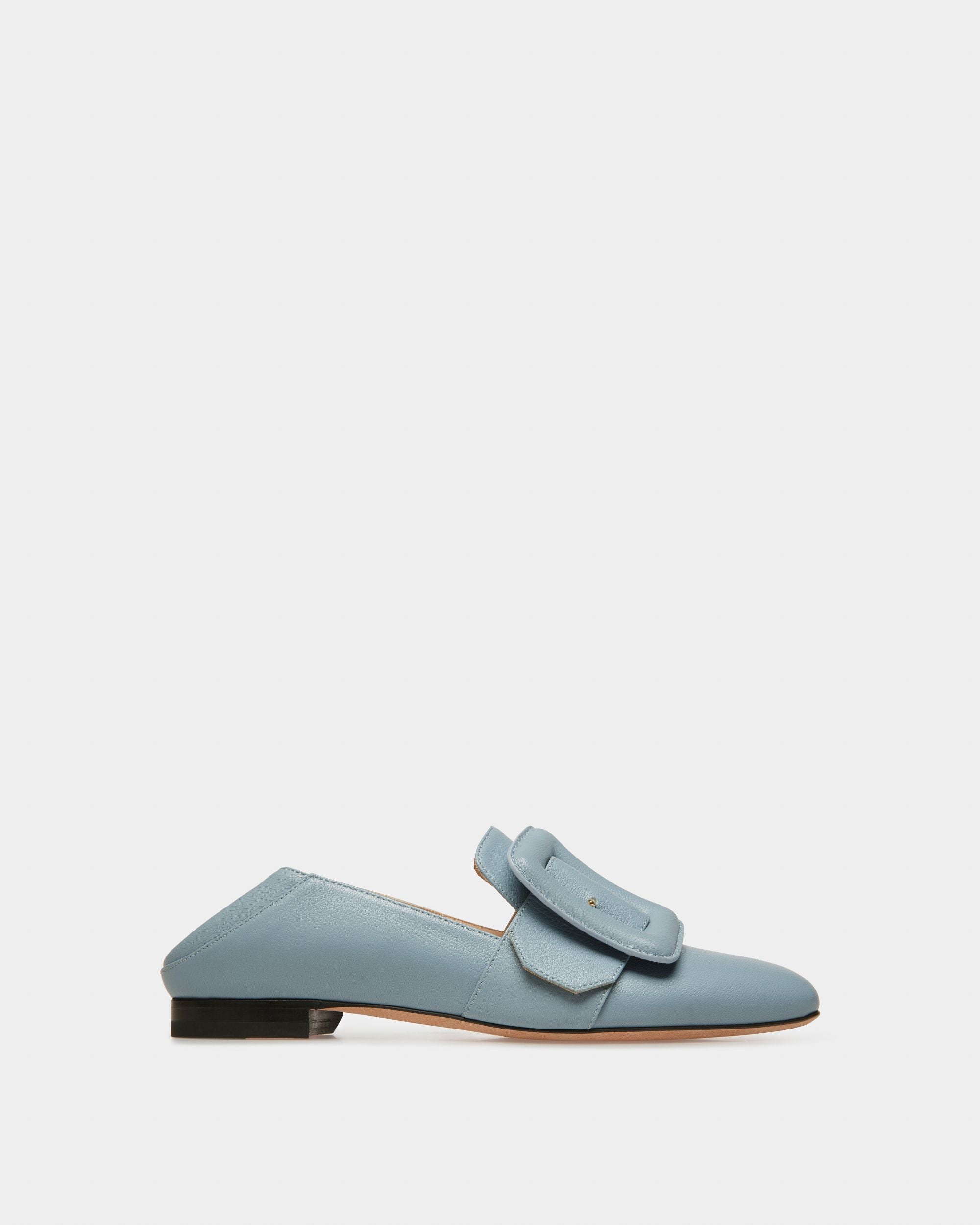 Janelle Leder-Loafer In Hellblau - Damen - Bally - 05
