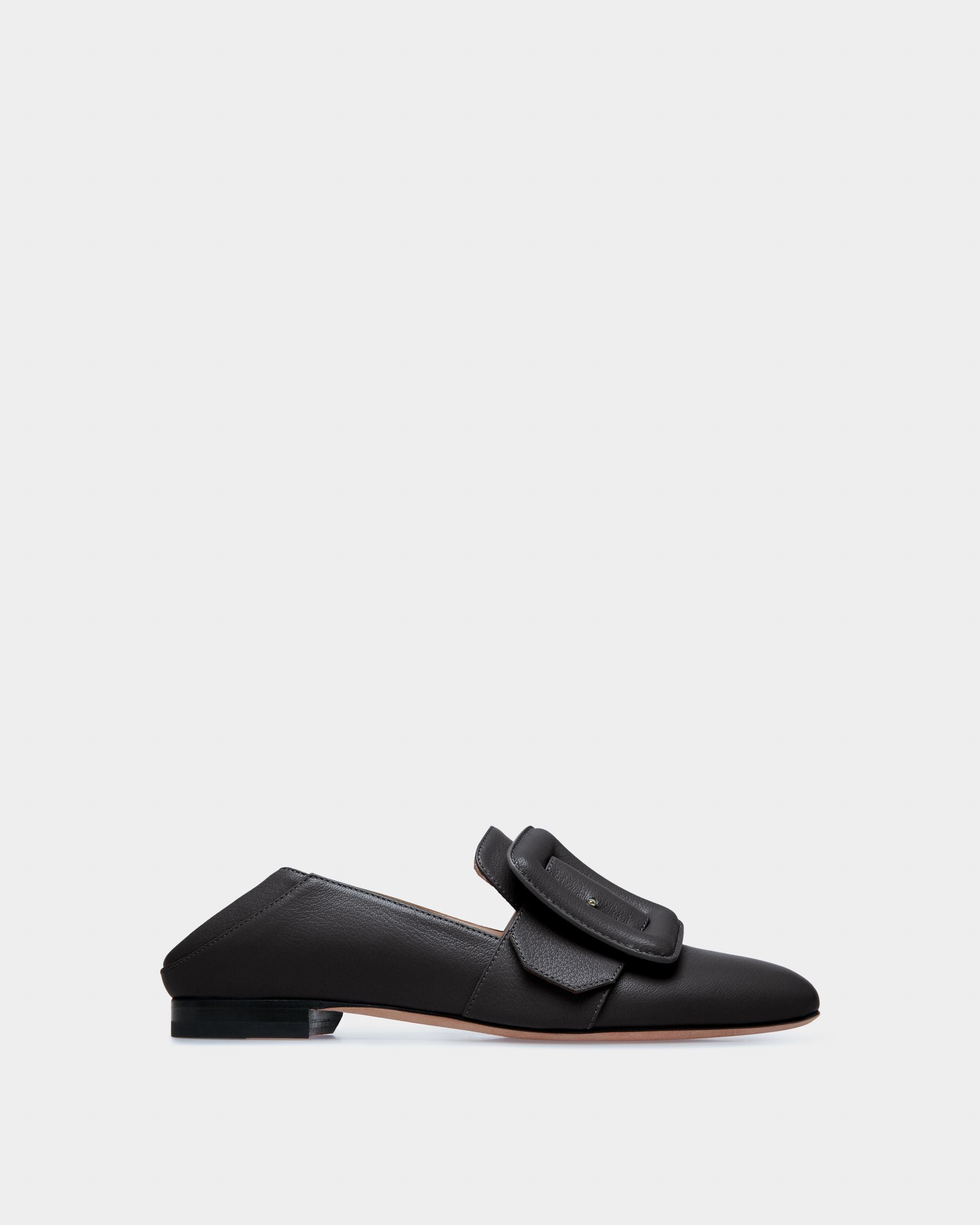 Ballerinas Bell Du Jour Aus Schwarzem, Genarbtem Leder - Damen - Bally - 05