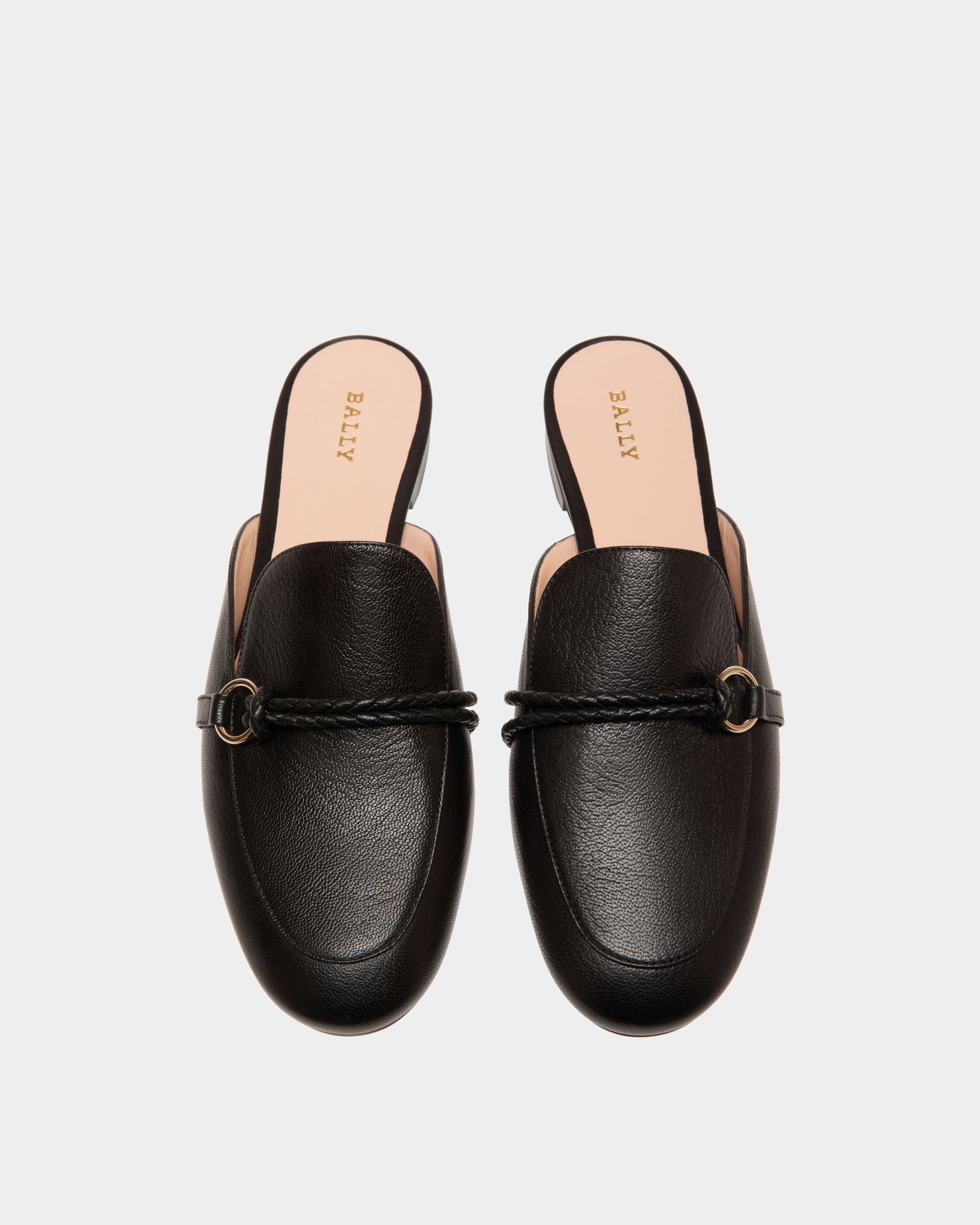Flats In Black Leather - Damen - Bally - 04