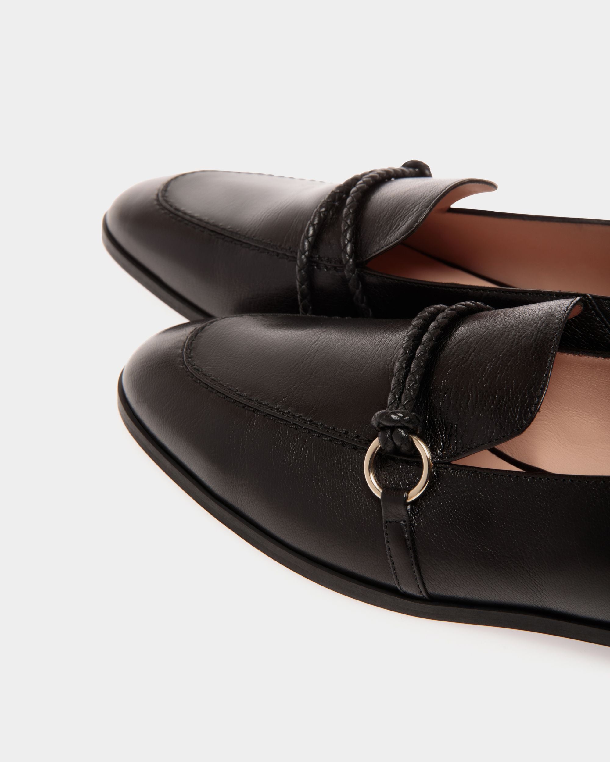 Flats In Black Leather - Damen - Bally - 05