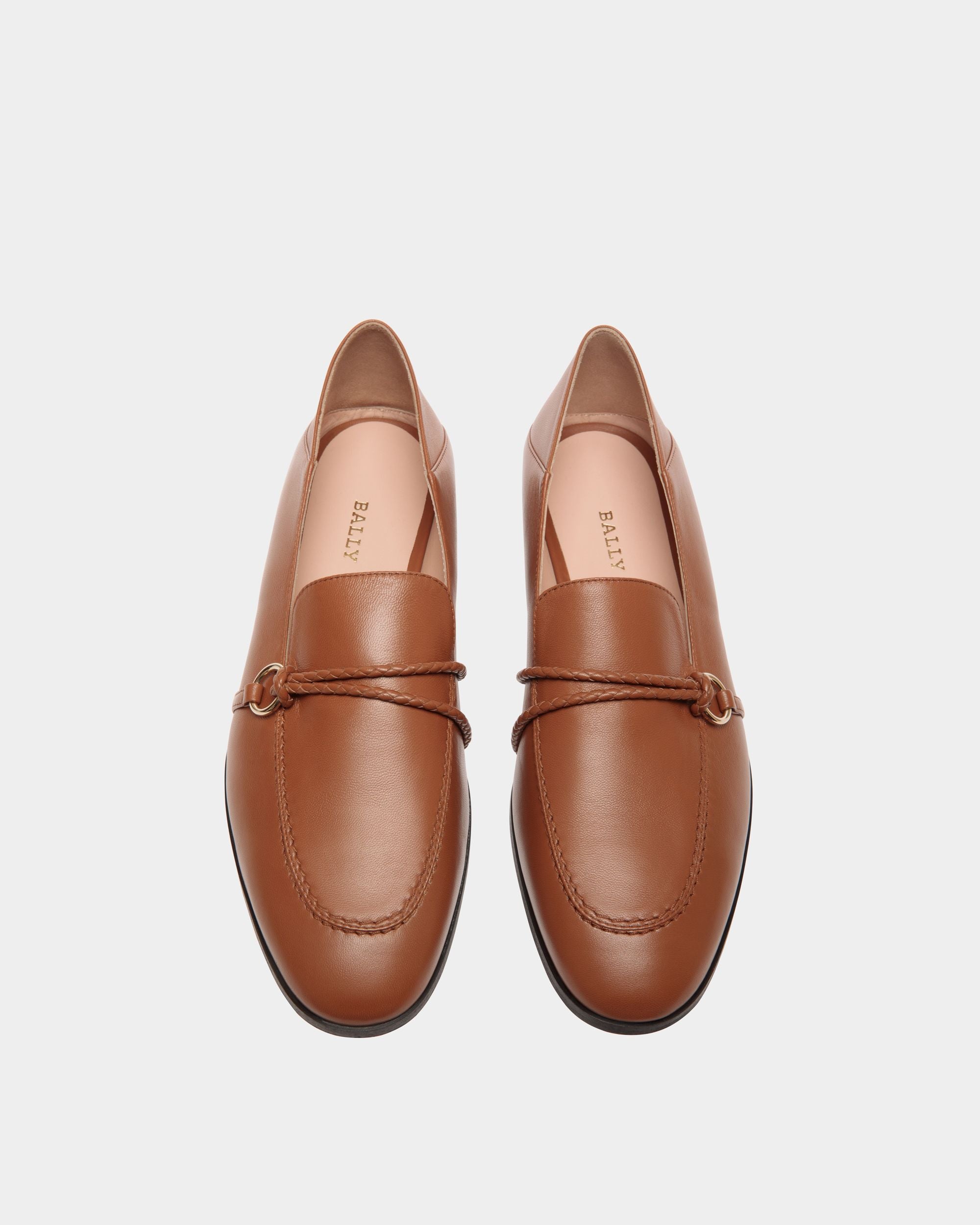 Flats In Grey Leather - Damen - Bally - 04