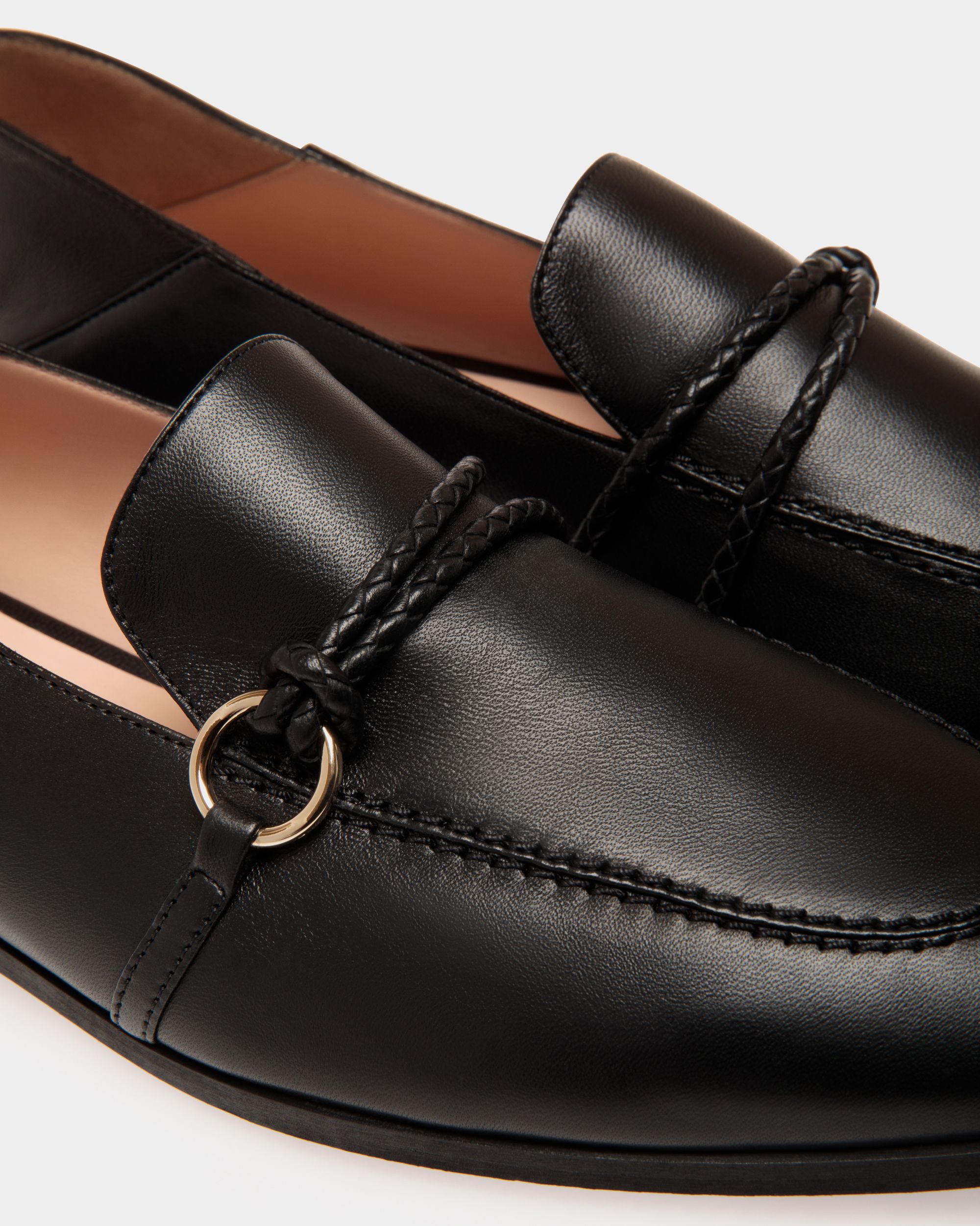 Flat Pump In Black Lamb - Damen - Bally - 05