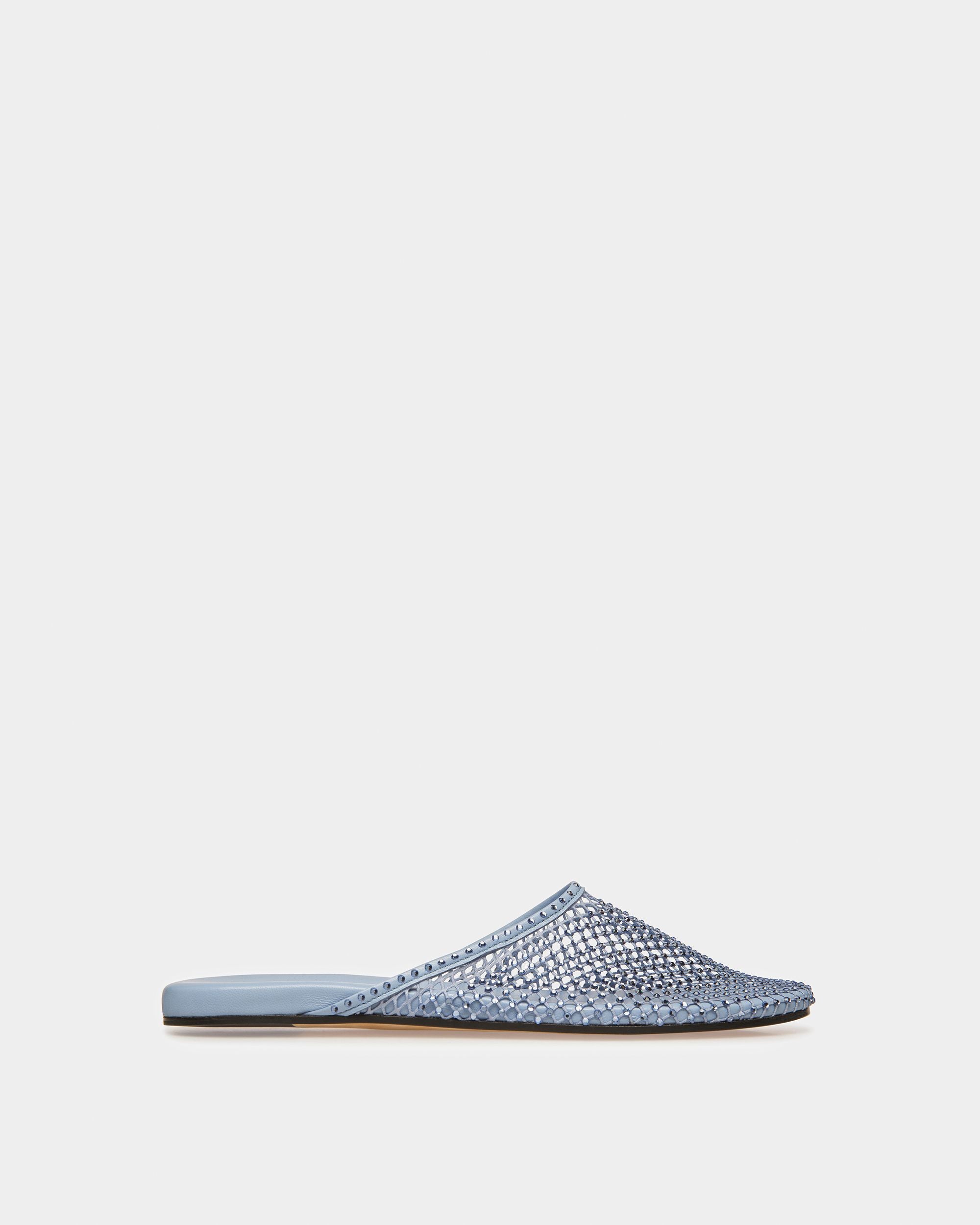 Slipper Aus Kristallbesetztem Netzgewebe - Damen - Bally - 01
