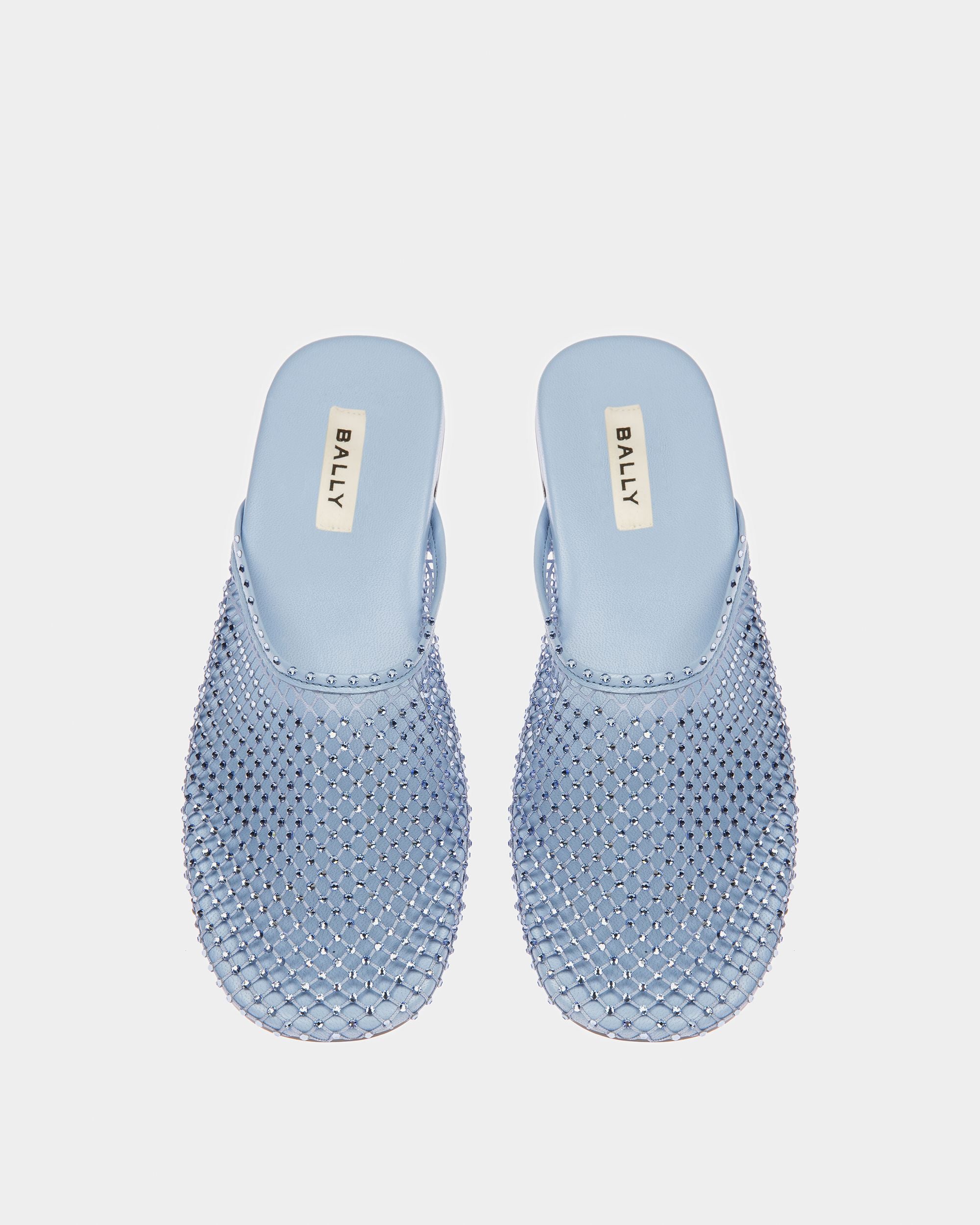 Slipper Aus Kristallbesetztem Netzgewebe - Damen - Bally - 02