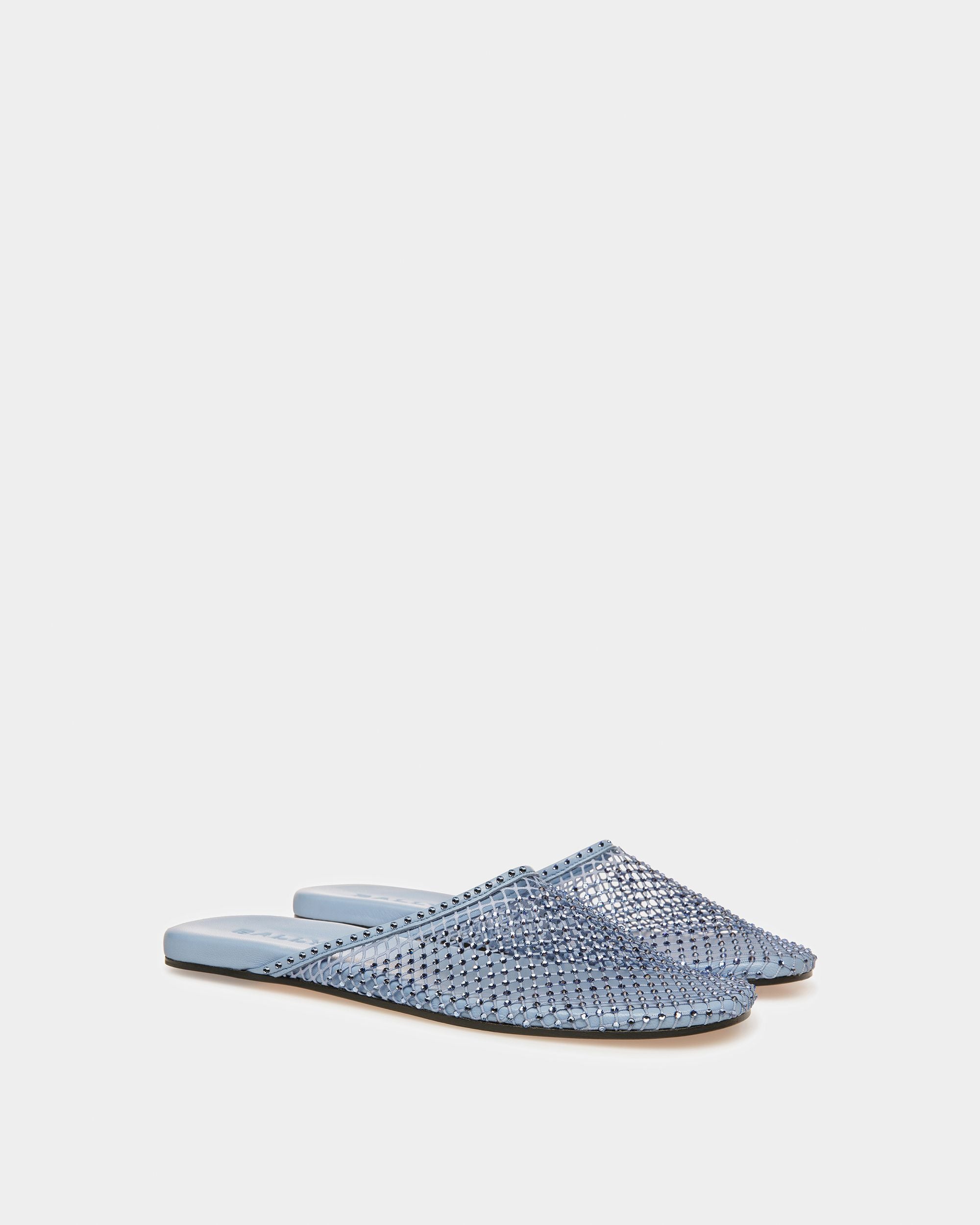 Slipper Aus Kristallbesetztem Netzgewebe - Damen - Bally - 07
