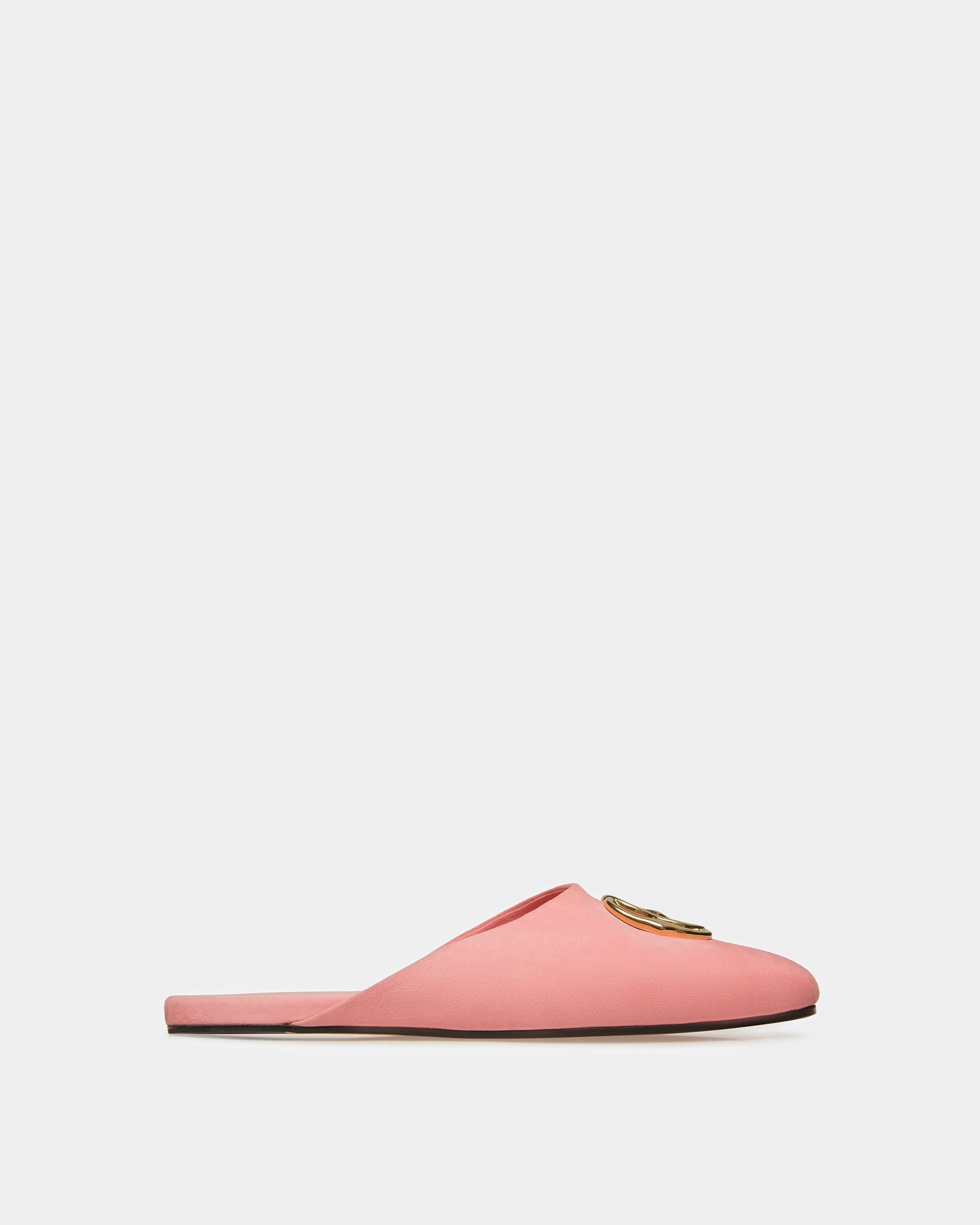 Emblem Slipper Aus Veloursleder - Damen - Bally - 01