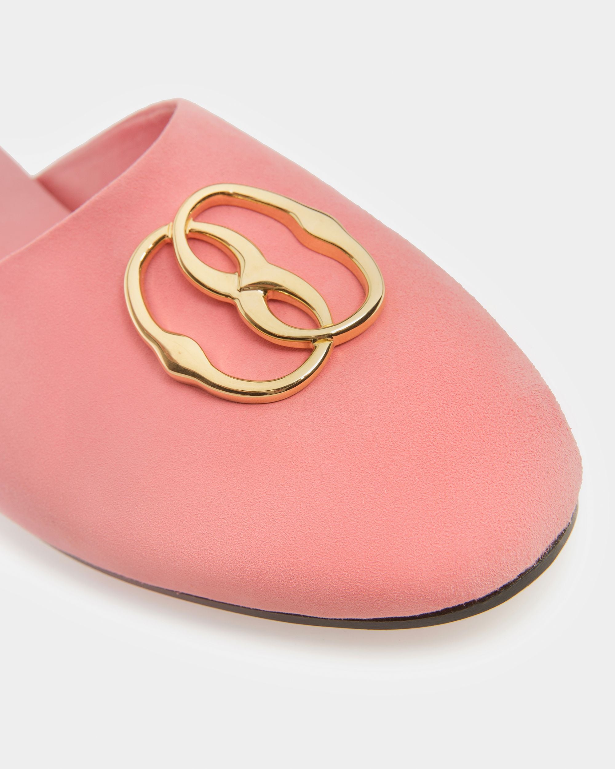 Emblem Slipper Aus Veloursleder - Damen - Bally - 05