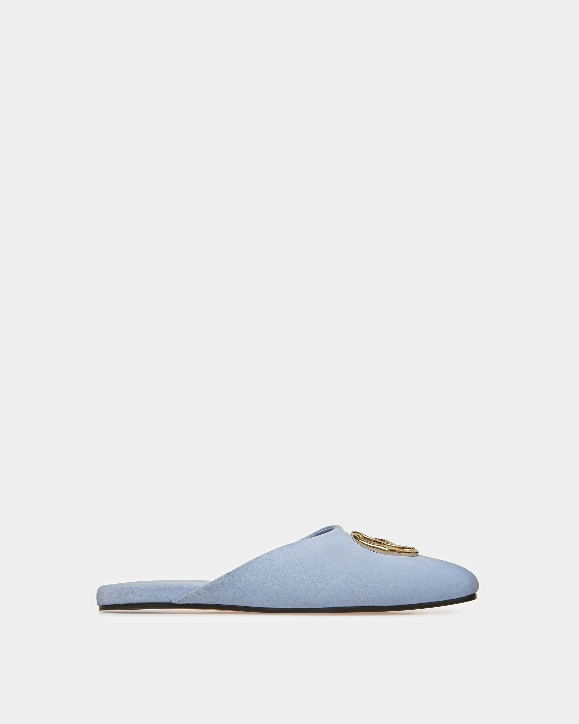 Emblem Slipper Aus Veloursleder - Damen - Bally - 01
