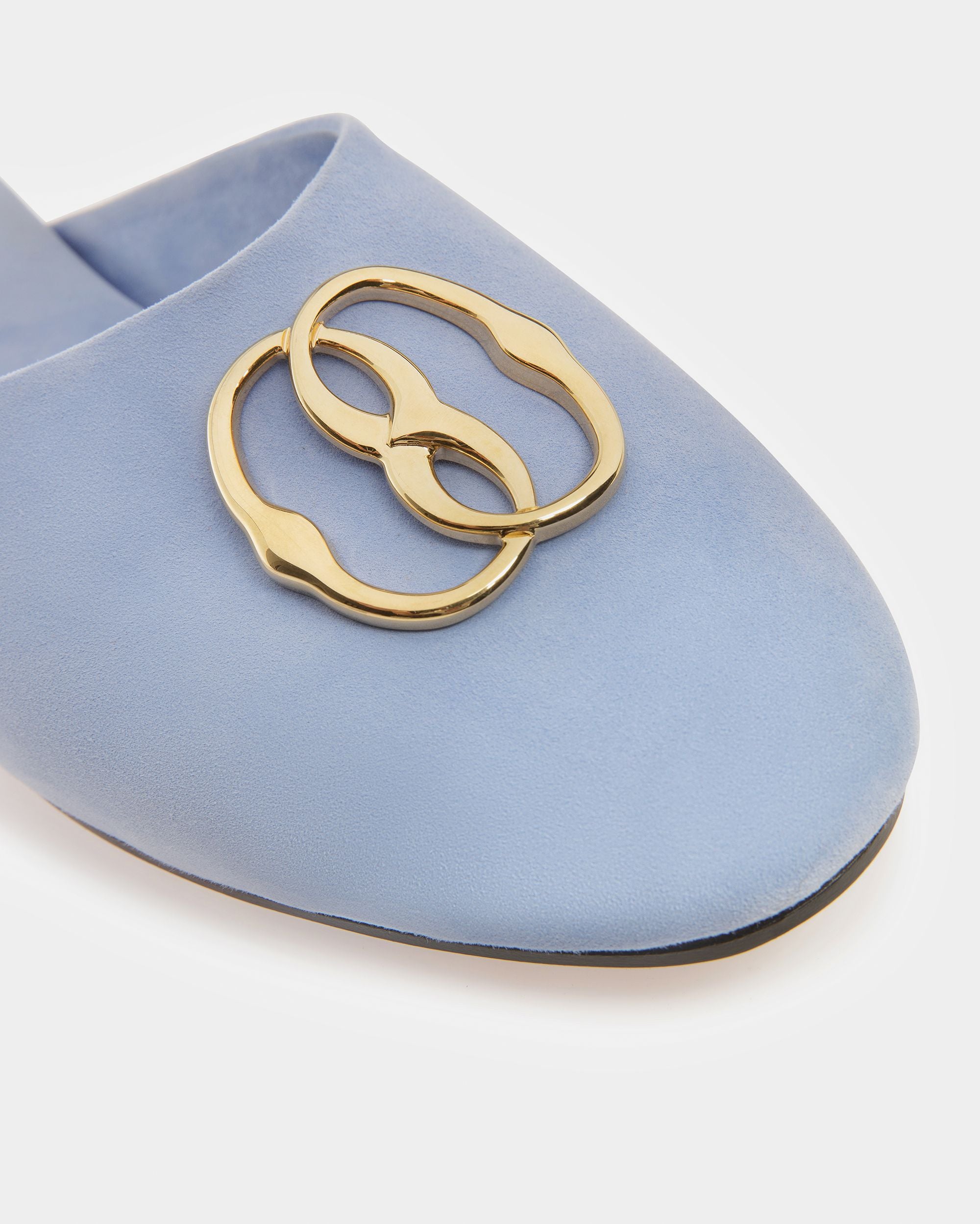 Emblem Slipper Aus Veloursleder - Damen - Bally - 05