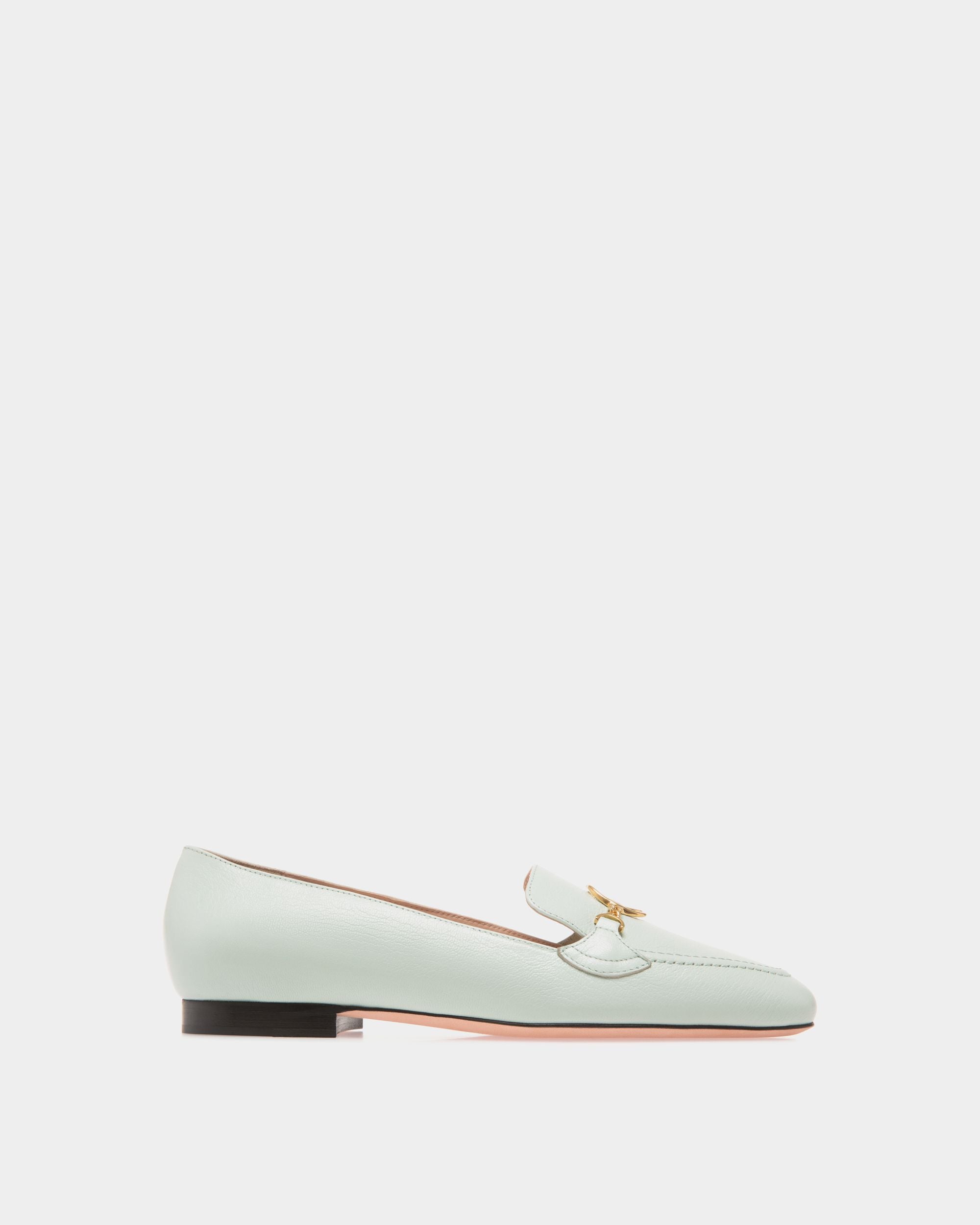 Loafer In Blue Leather - Damen - Bally - 01