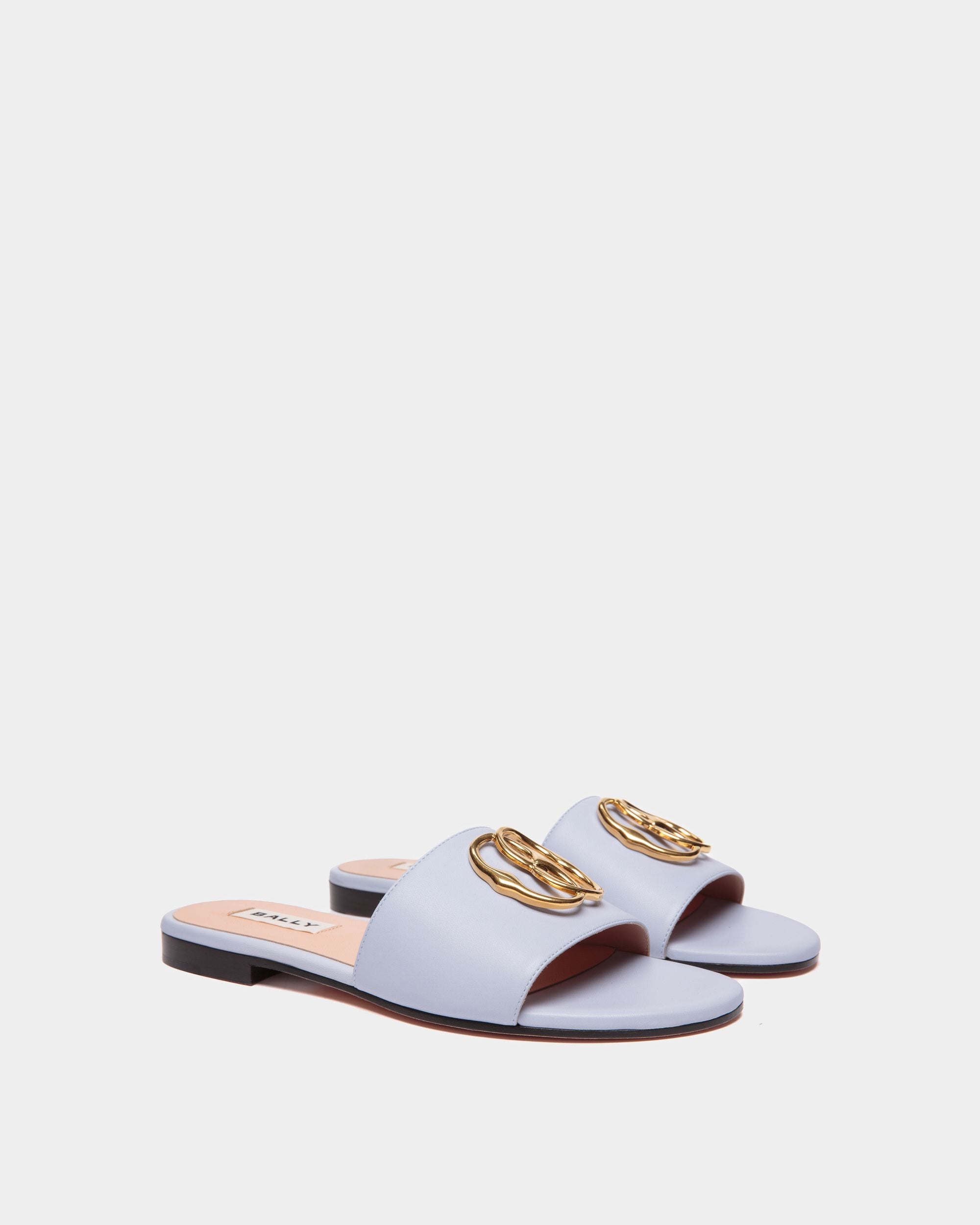 Flache Emblem Pantolette Aus Nappaleder - Damen - Bally - 02