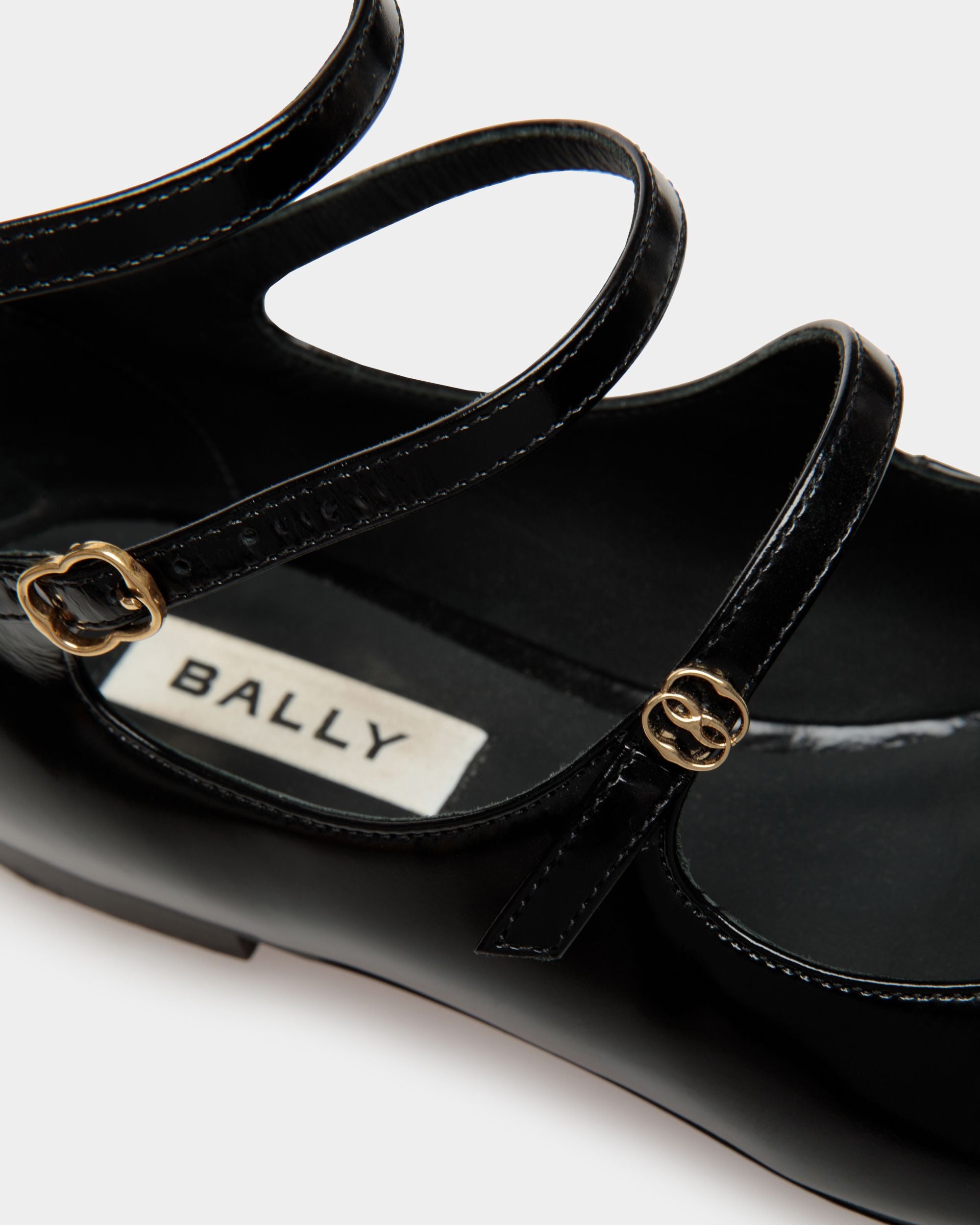 Marilou Ballerina Aus Leder In Schwarz - Damen - Bally - 05