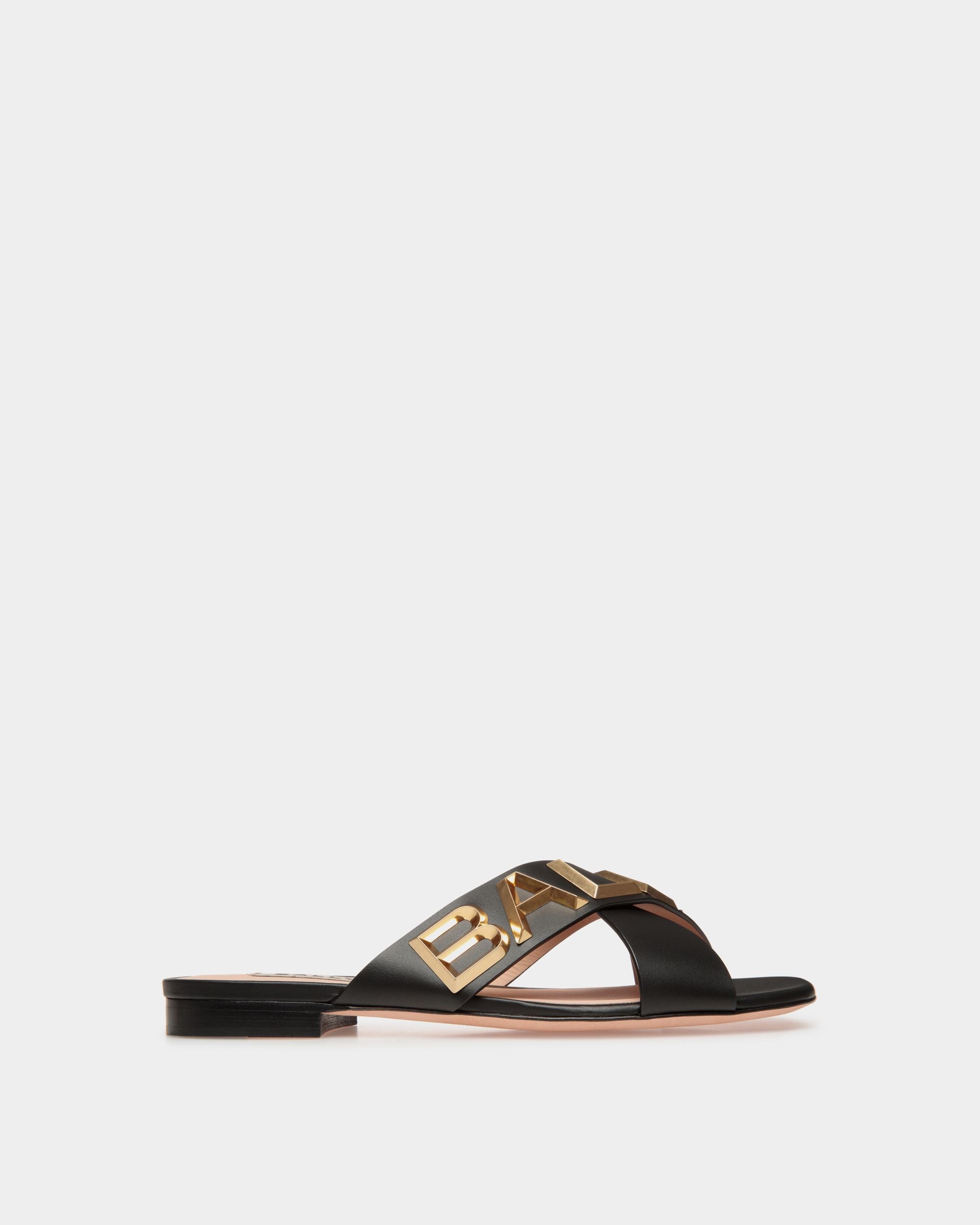 Flache Bally Spell Pantolette Aus Leder - Damen - Bally - 01