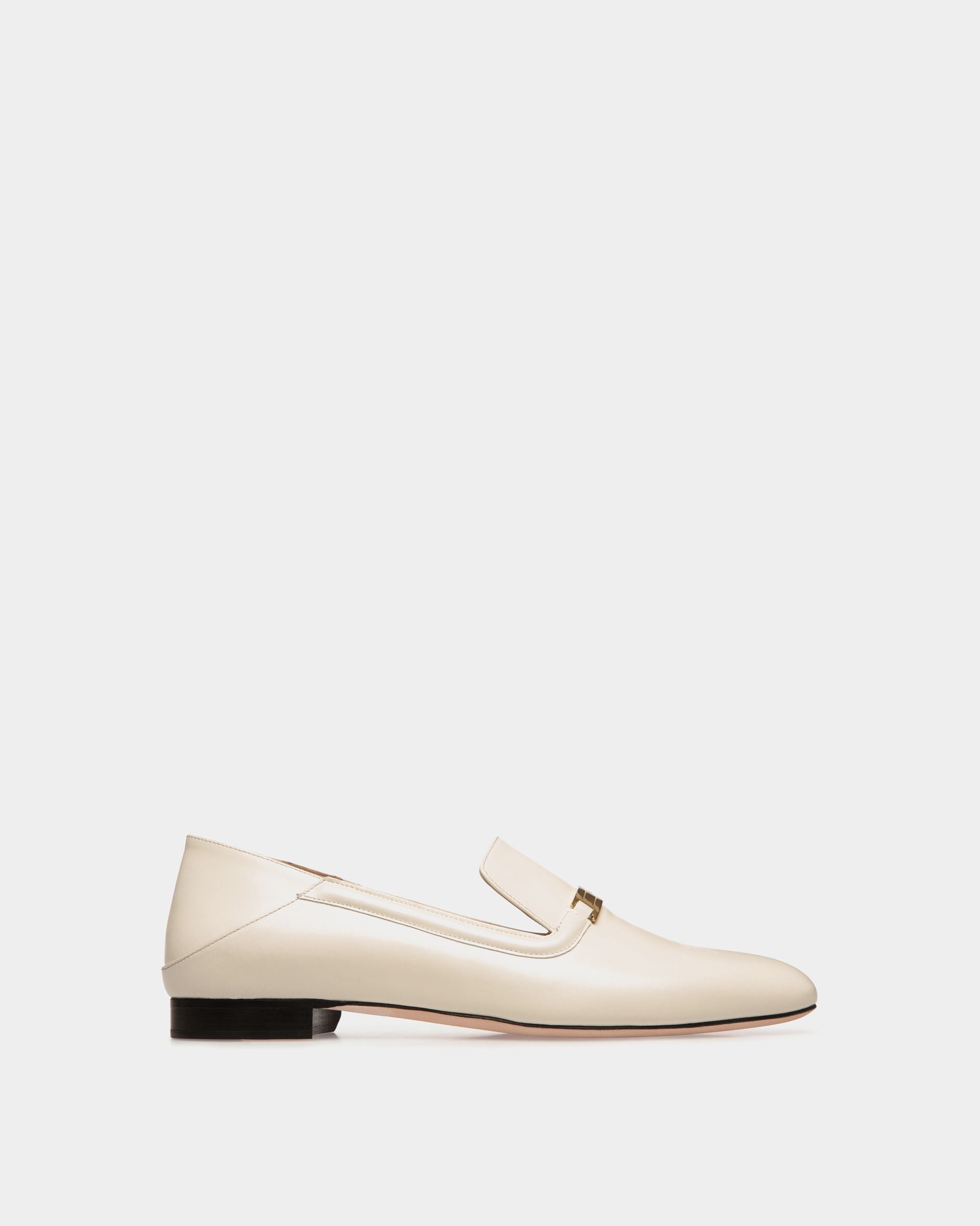Ballerina Deco Aus Leder In Weiß - Damen - Bally - 01