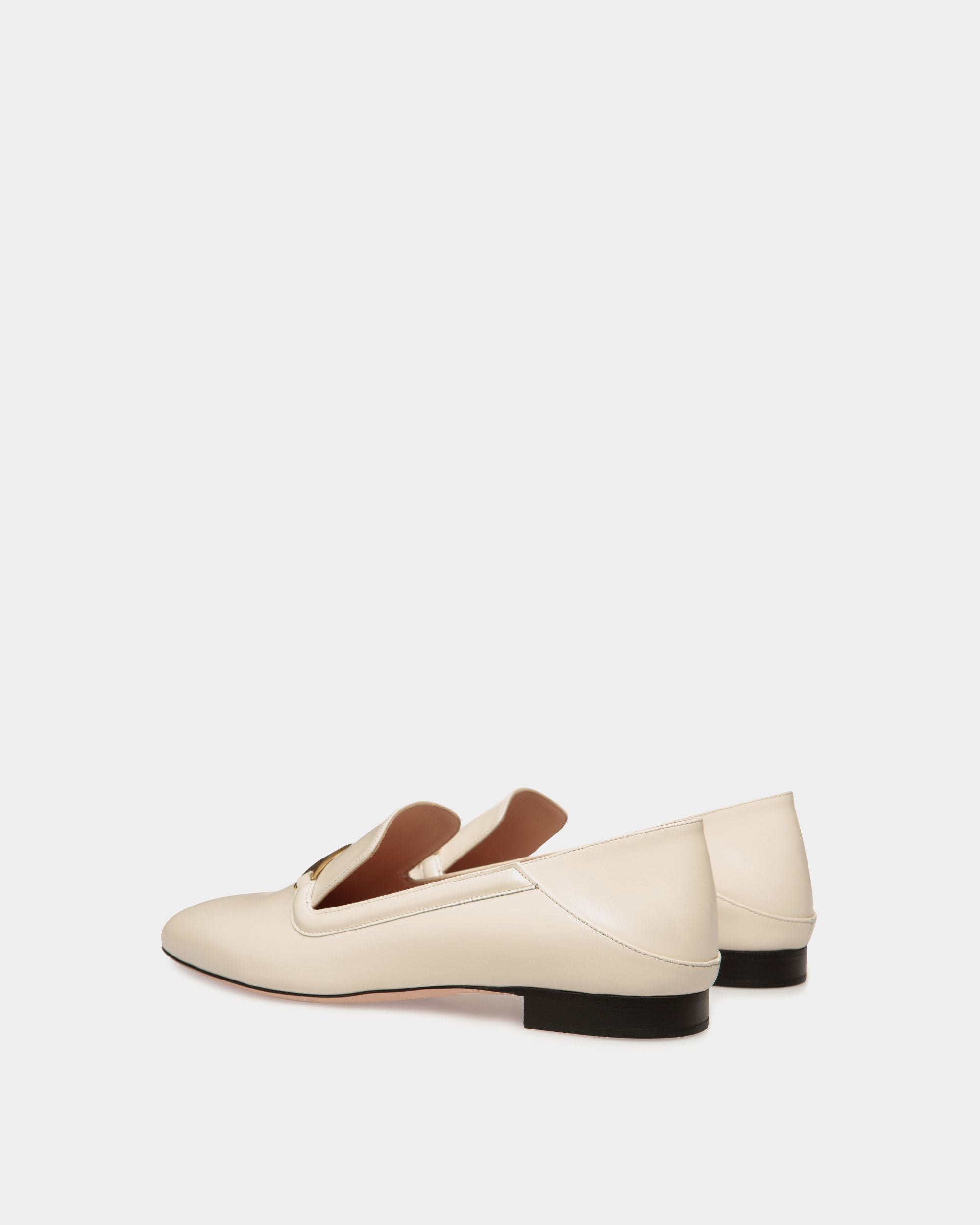 Ballerina Deco Aus Leder In Weiß - Damen - Bally - 03