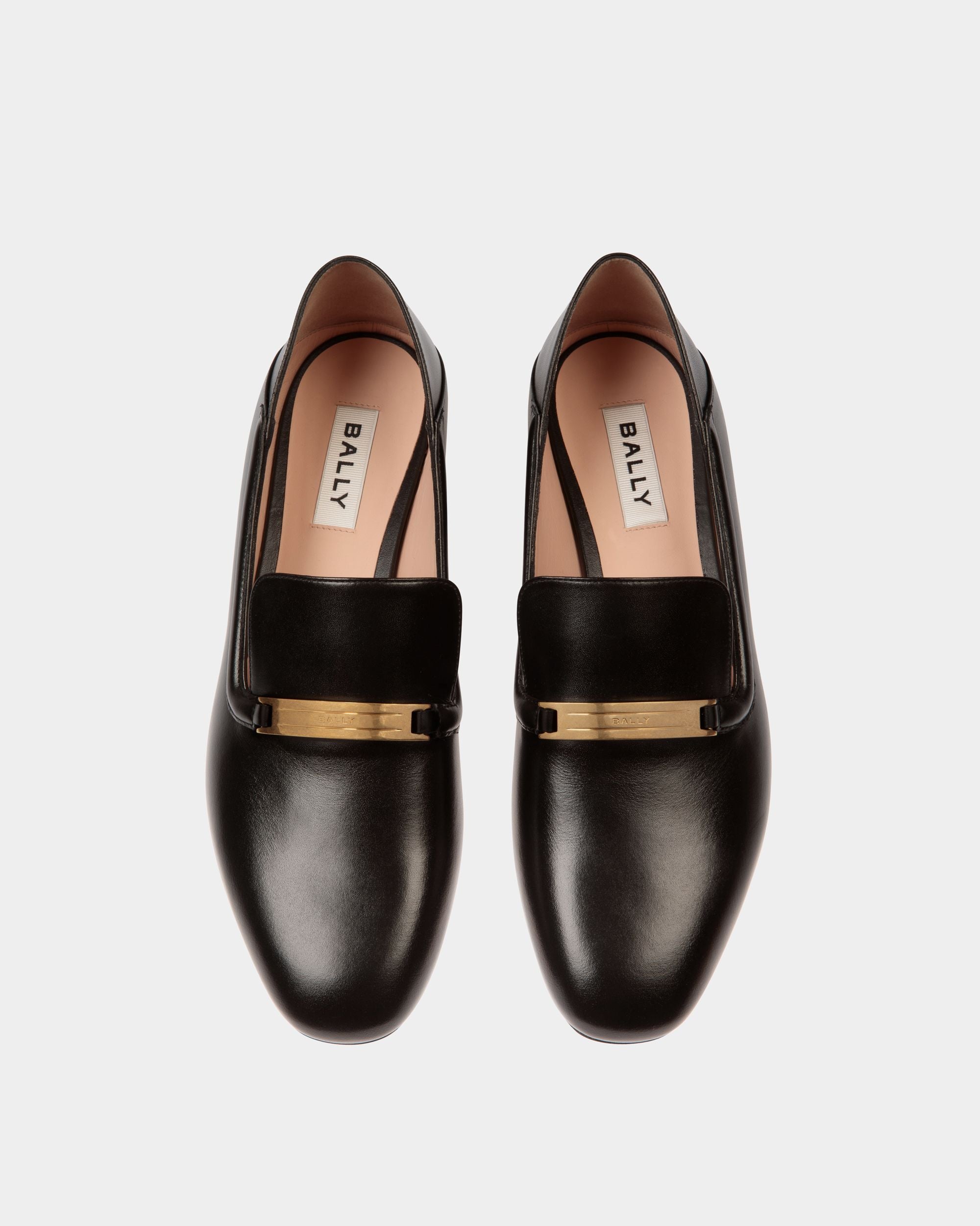 Deco Slipper Aus Leder In Schwarz - Damen - Bally - 04