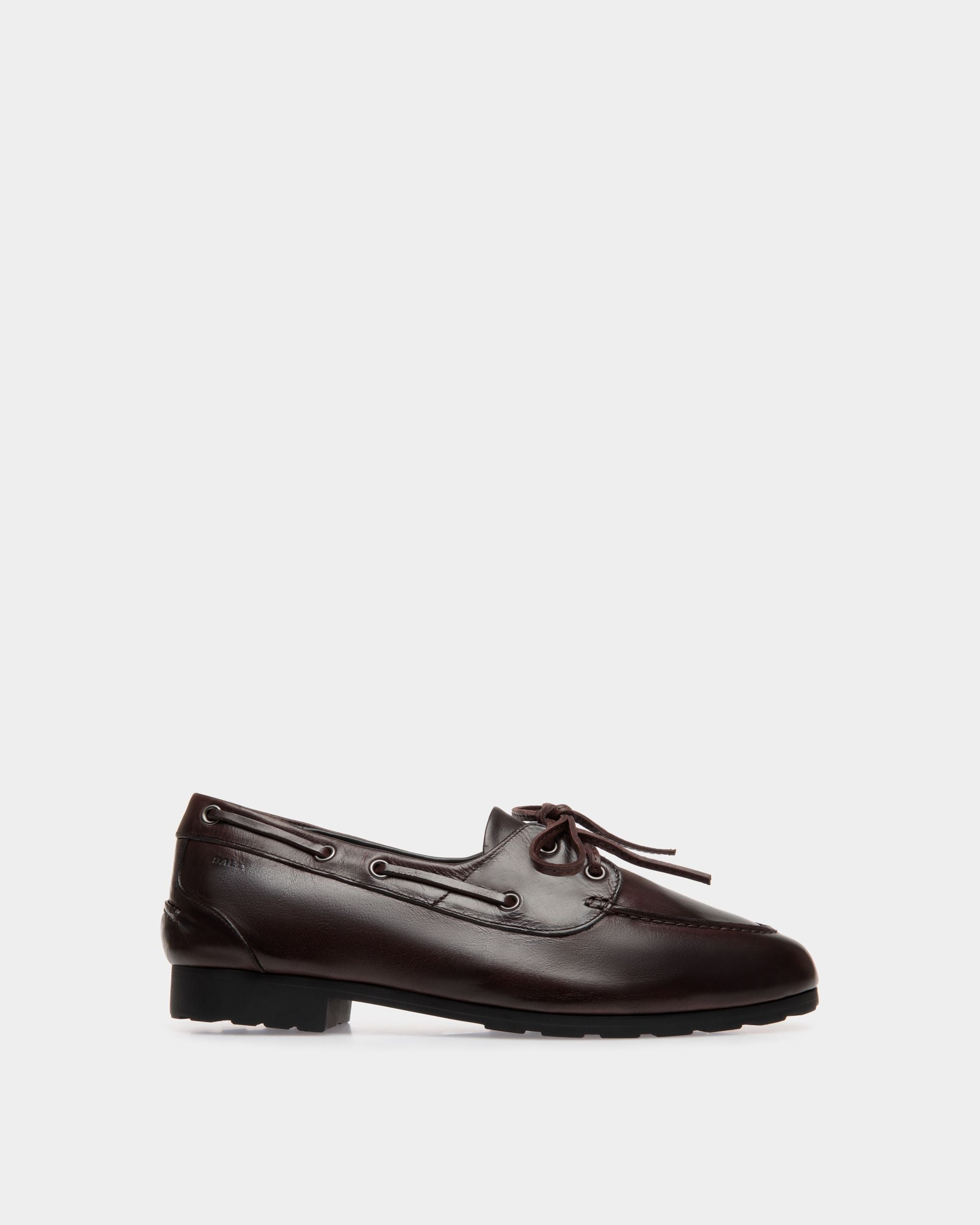 Plume Moccassin In Brown Buffalo - Damen - Bally - 01