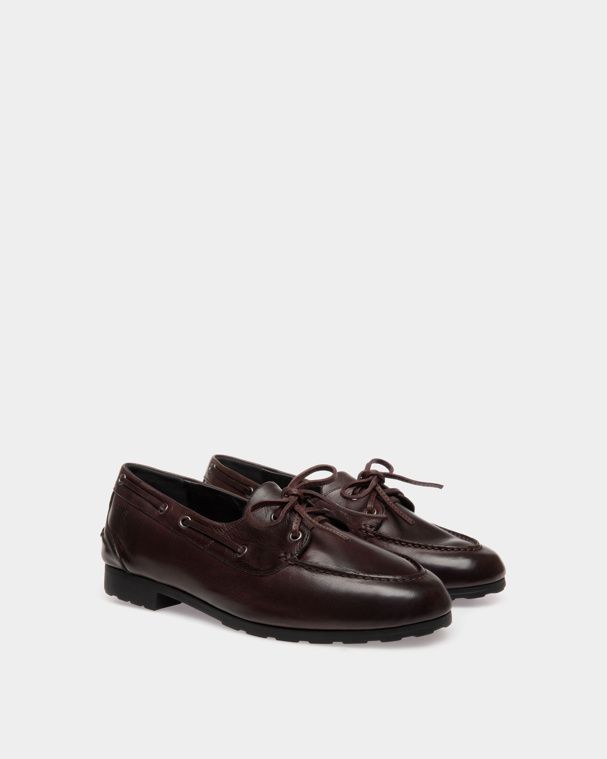 Plume Moccassin In Brown Buffalo - Damen - Bally - 02