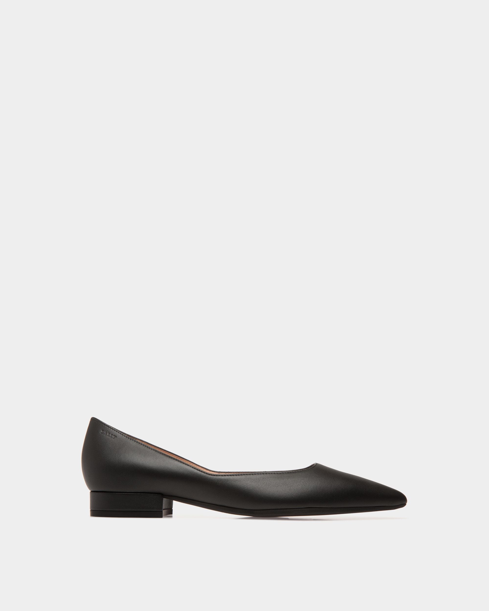 Pump In Black Leather - Damen - Bally - 01
