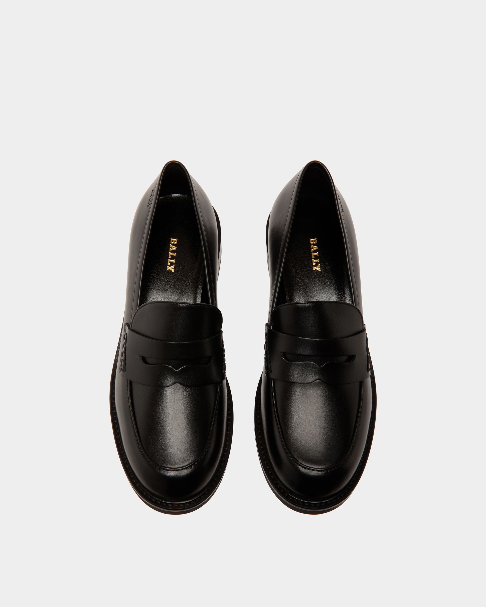 Flats In Black Leather - Damen - Bally - 04
