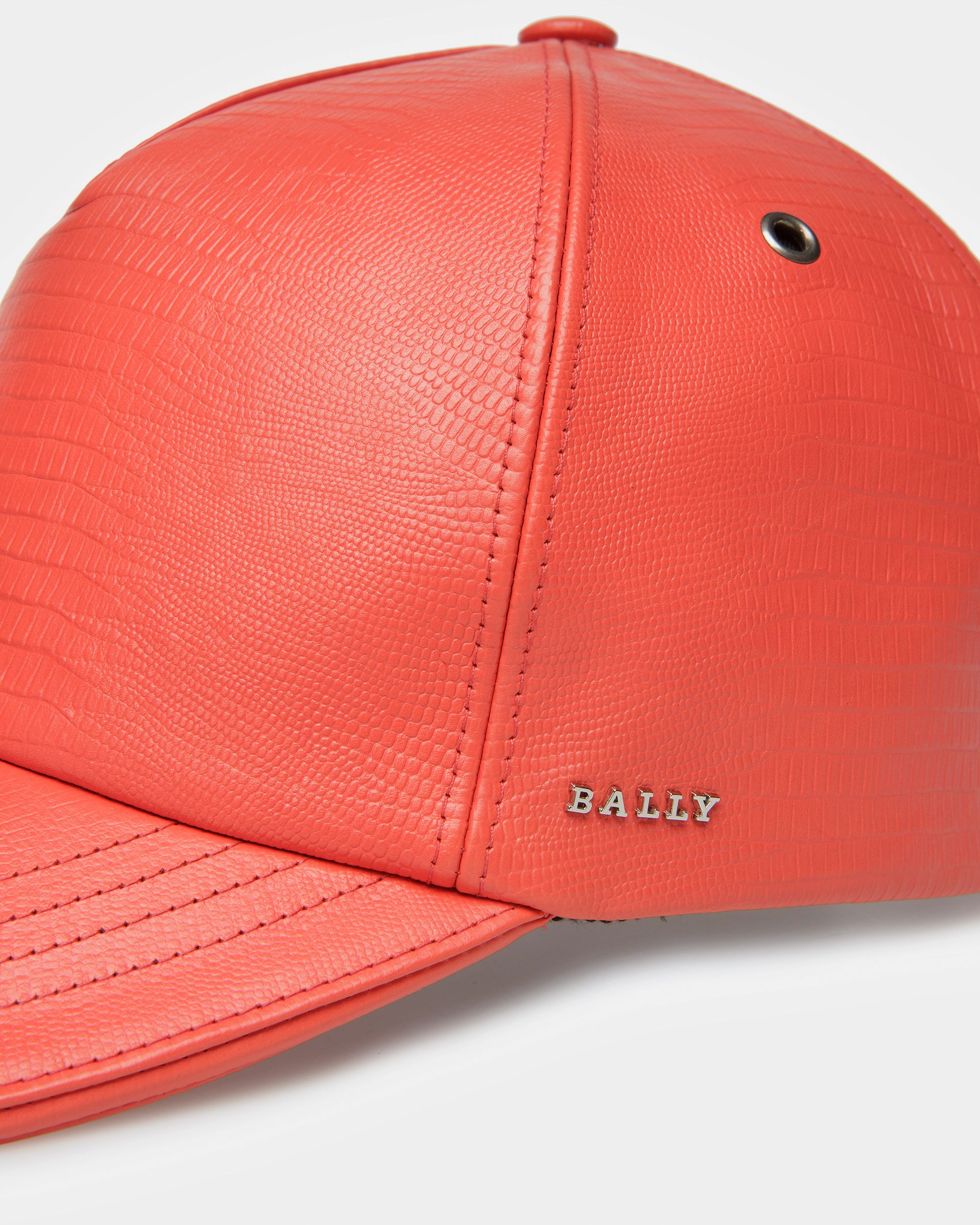 Baseballkappe Aus Leder In Orange River - Damen - Bally - 04