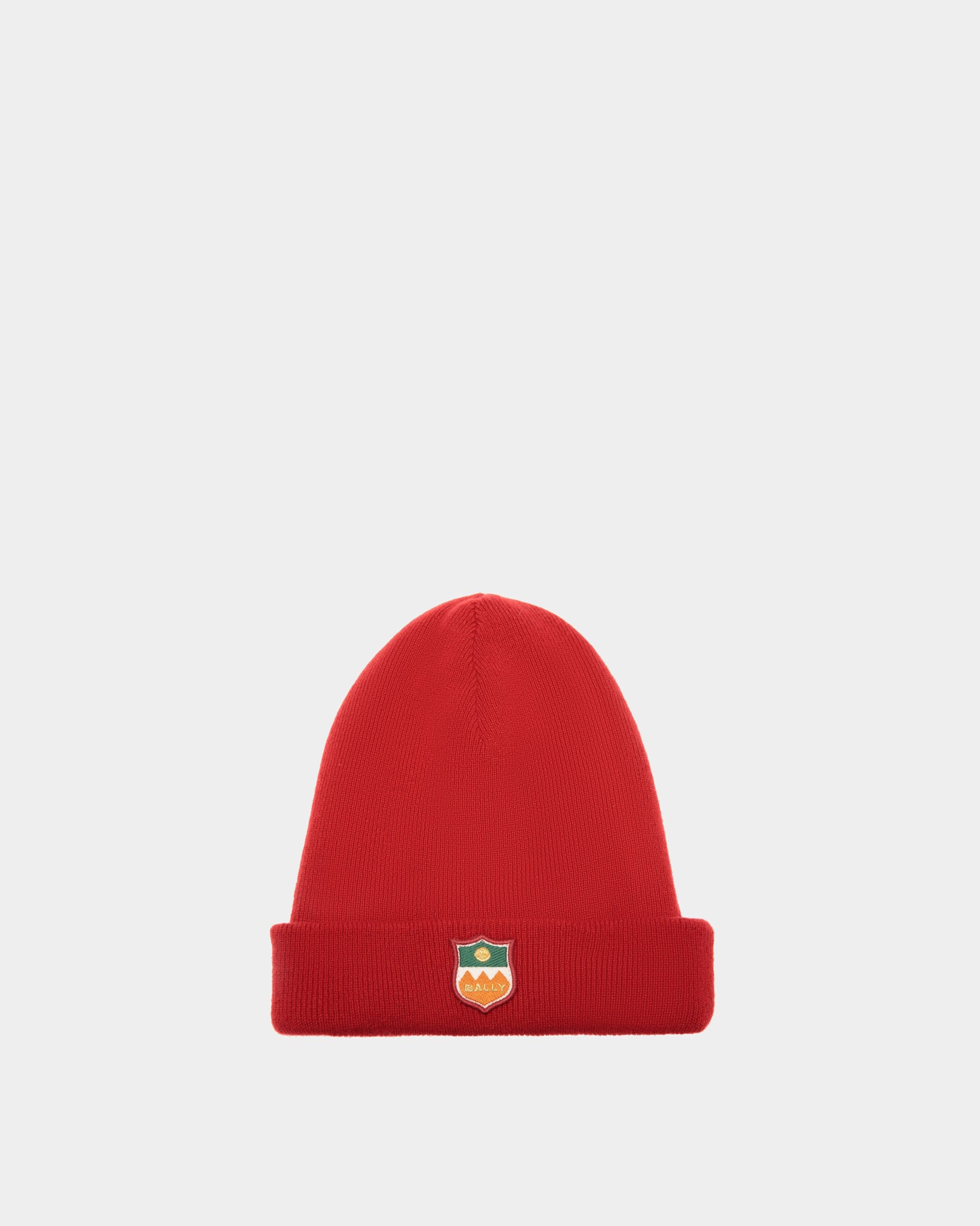 Beanie-Mütze Aus Kaschmir In Rot - Damen - Bally - 01