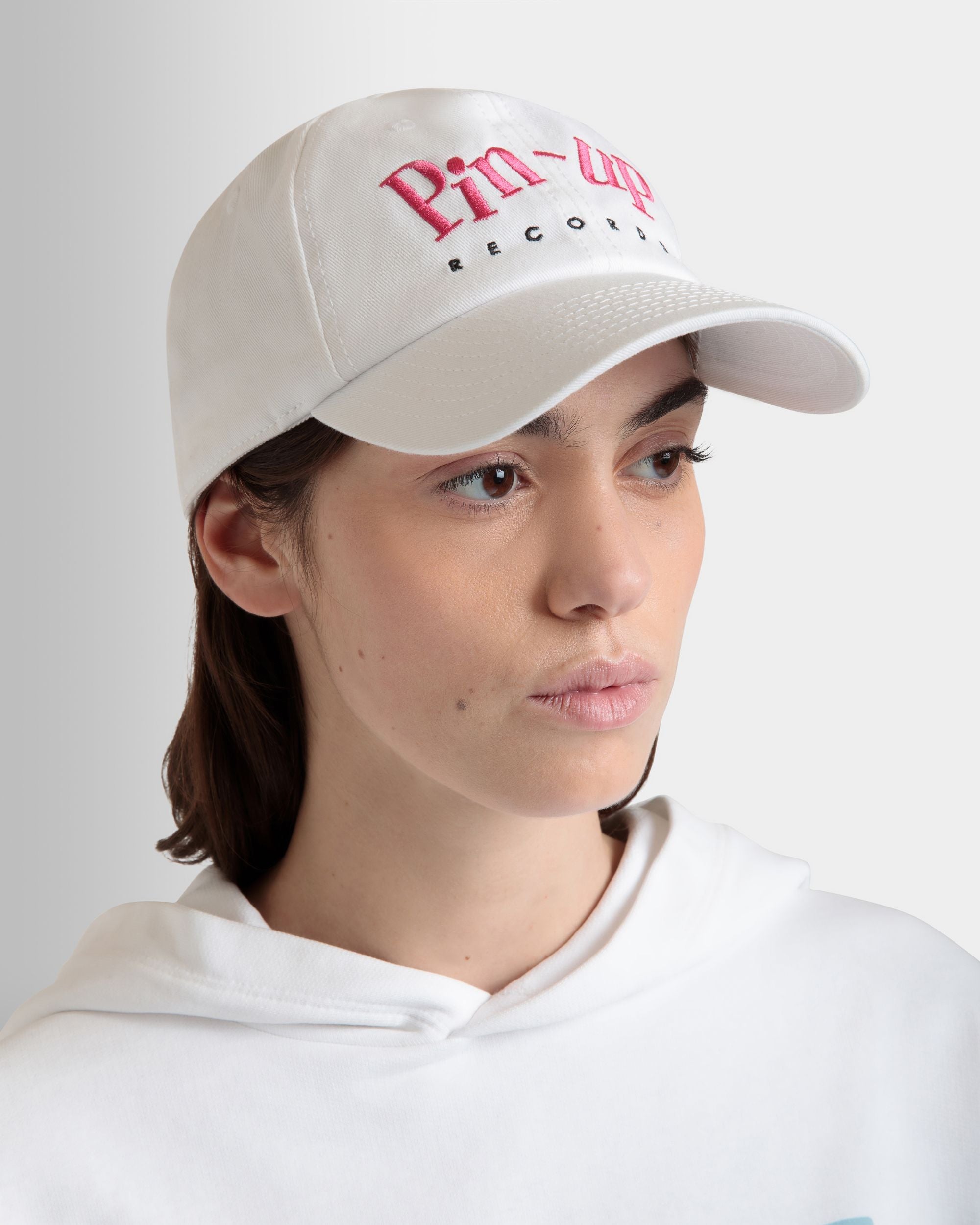 DJ Leo Mas X Bally Baseballmütze Aus Weißer Baumwolle - Damen - Bally - 02
