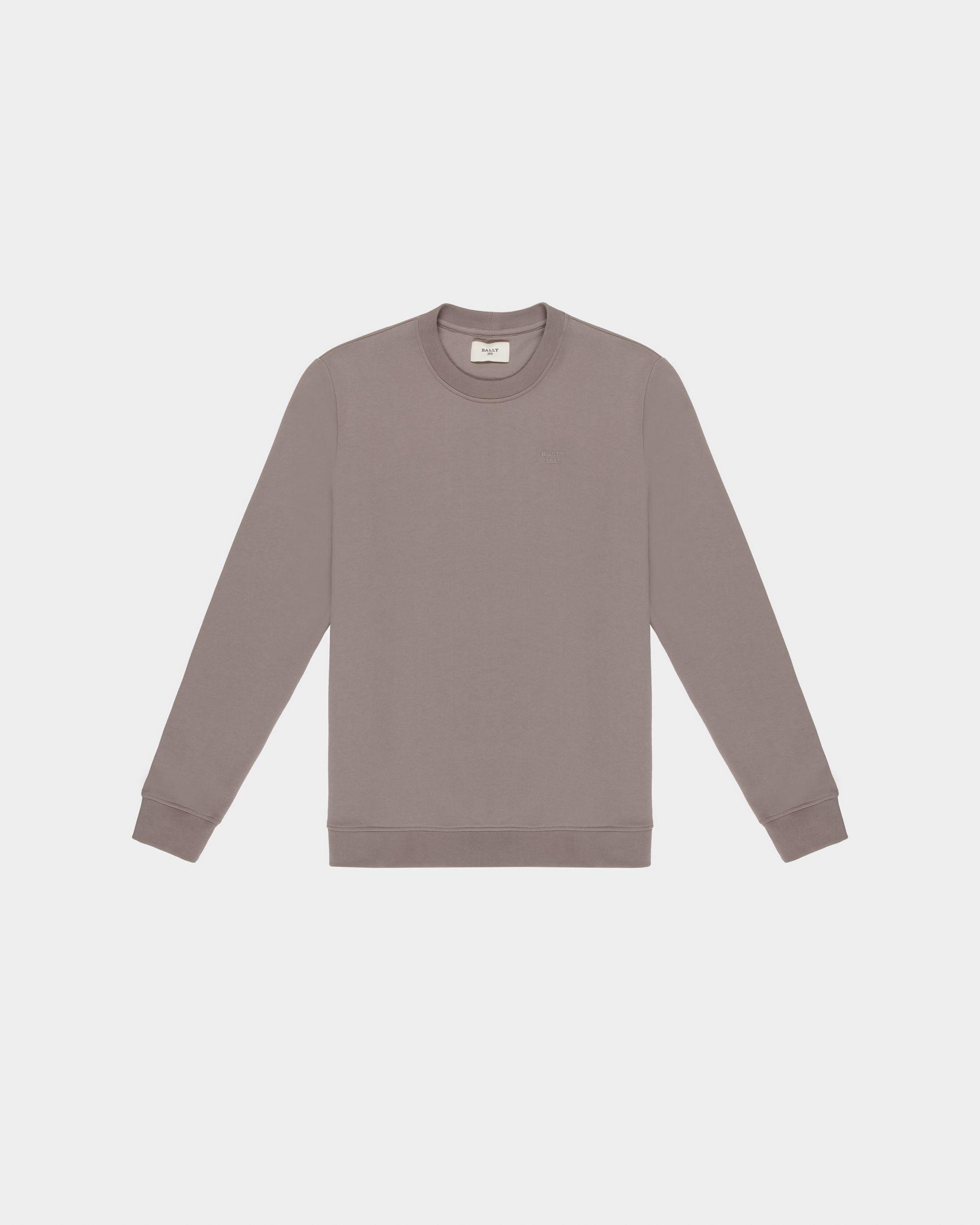 Sweatshirt Aus Grauem Bio-Baumwoll-Mischgewebe - Damen - Bally - 04