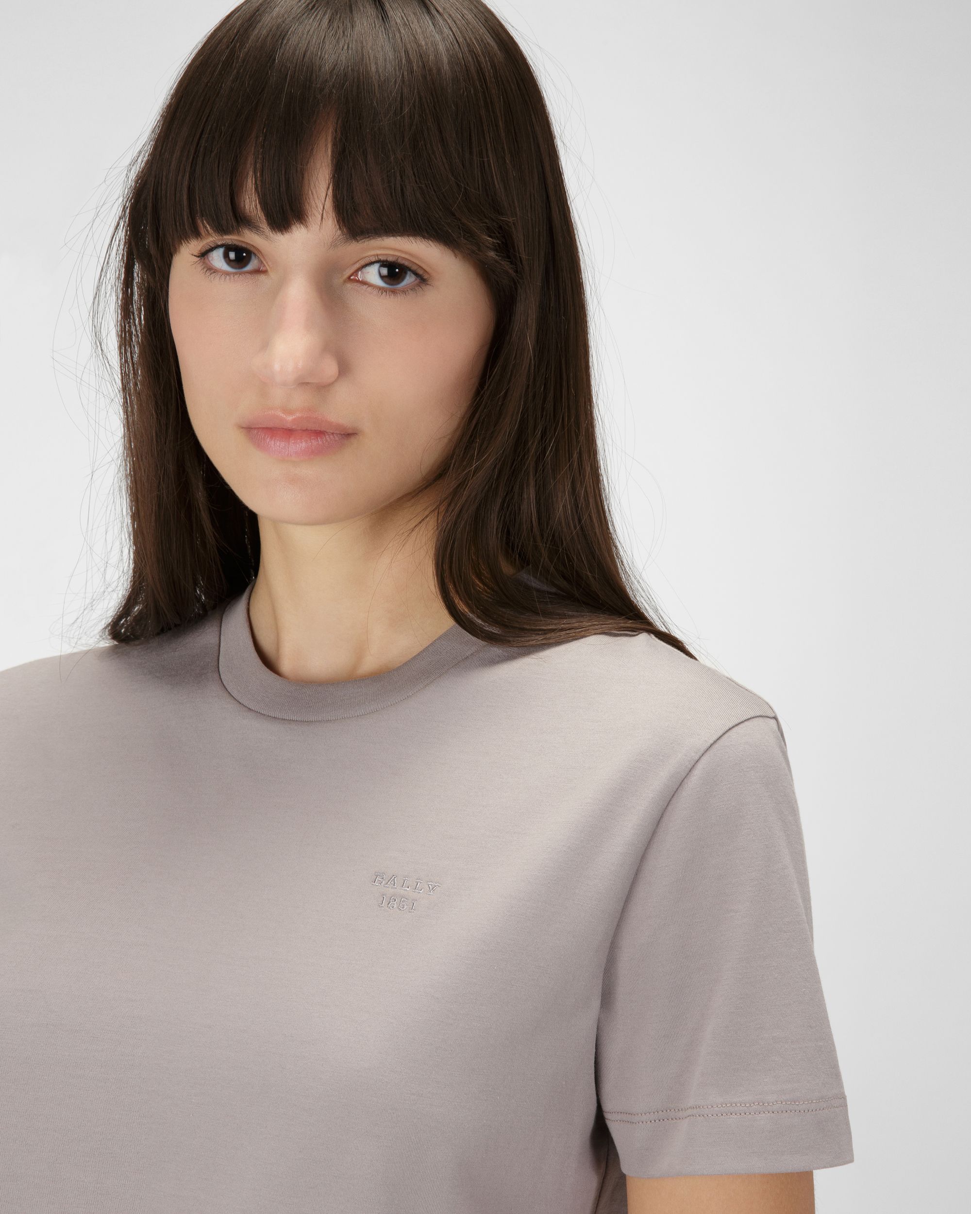 T-Shirt Mit Logo-Stickerei - Damen - Bally - 02