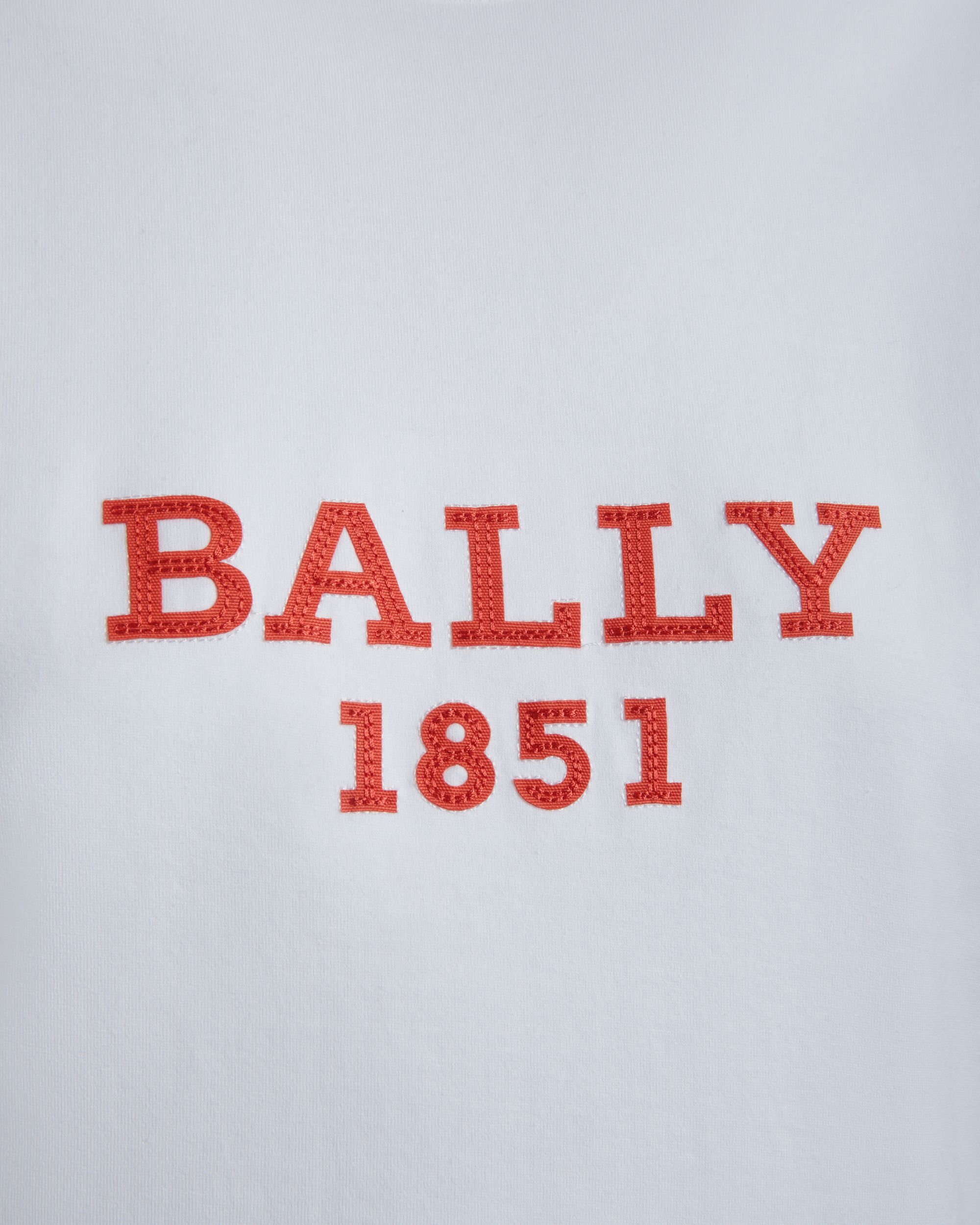 Cutsew T-Shirt In White Cotton - Damen - Bally - 02