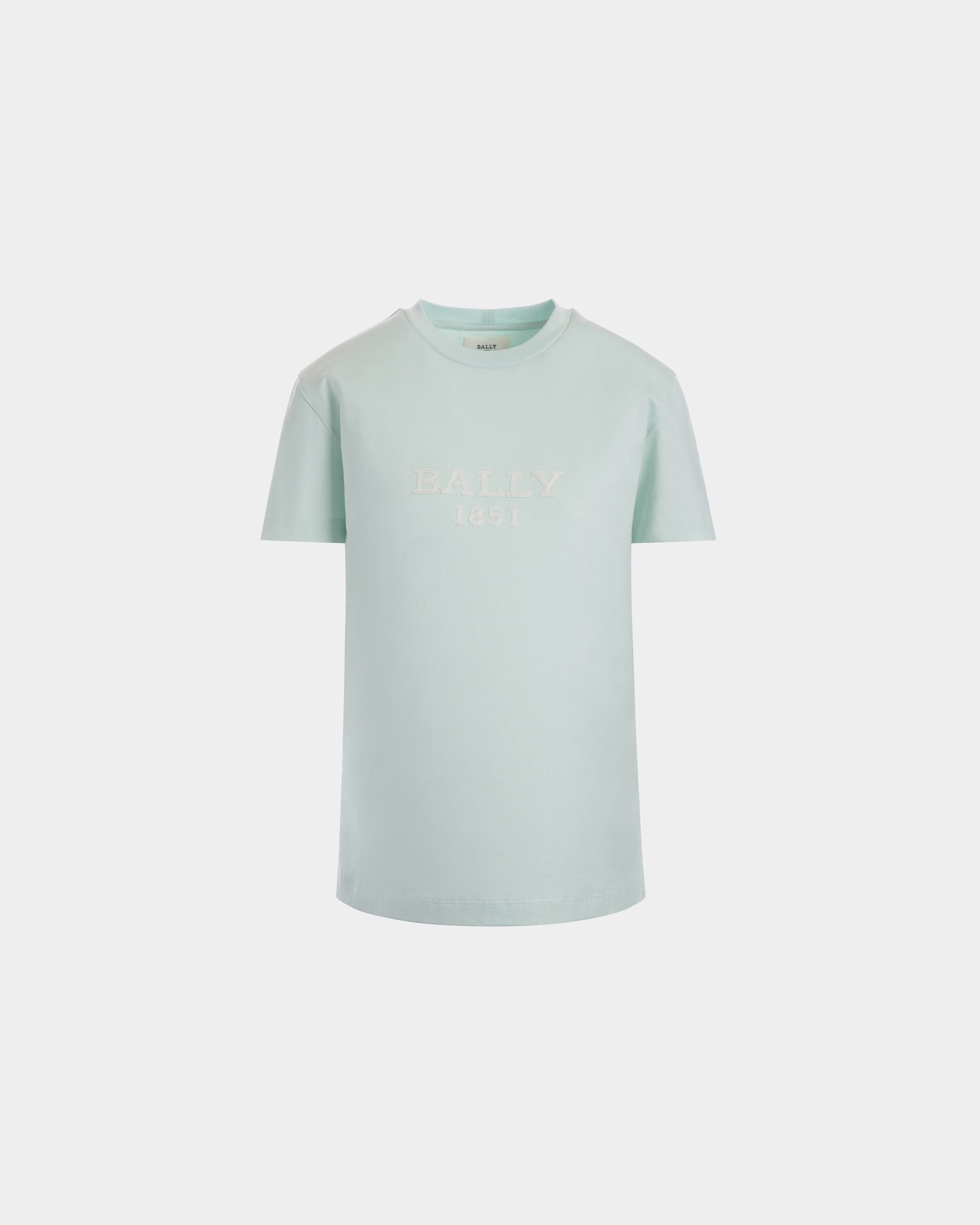 Cutsew T-Shirt In Blue Cotton - Damen - Bally - 01
