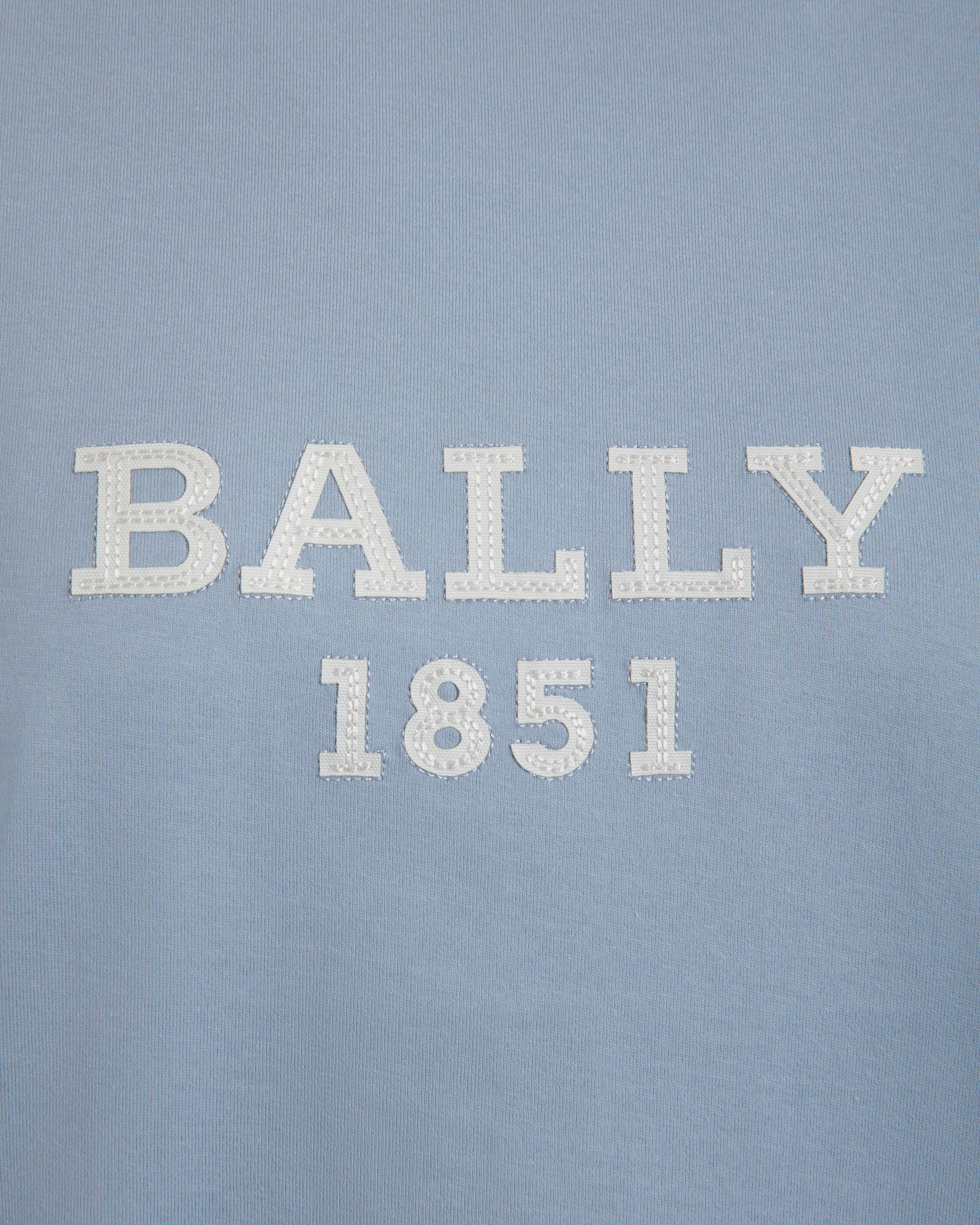 Cutsew T-Shirt In Blue Cotton - Damen - Bally - 02