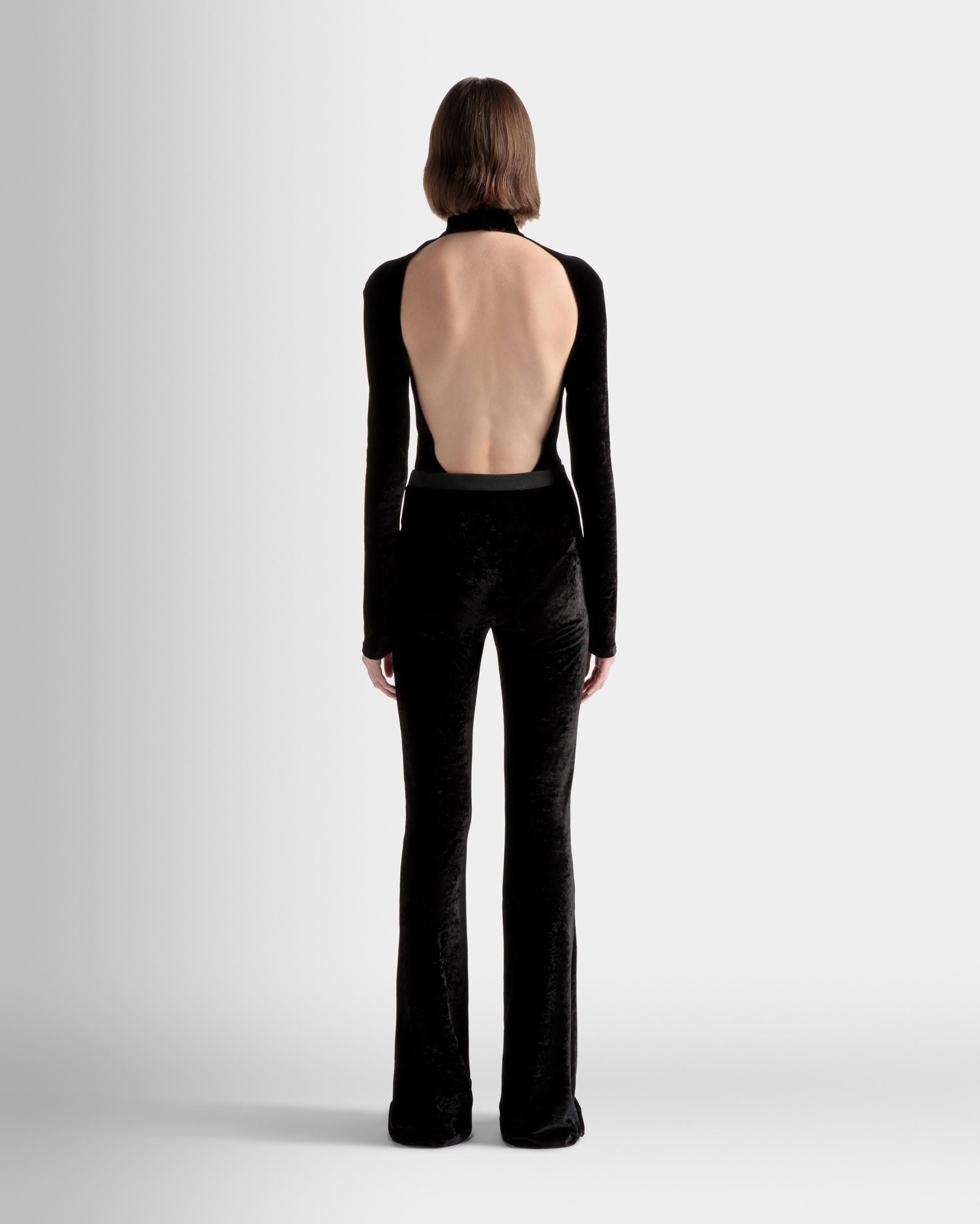 Schlaghose Aus schwarzem Samt - Damen - Bally - 06