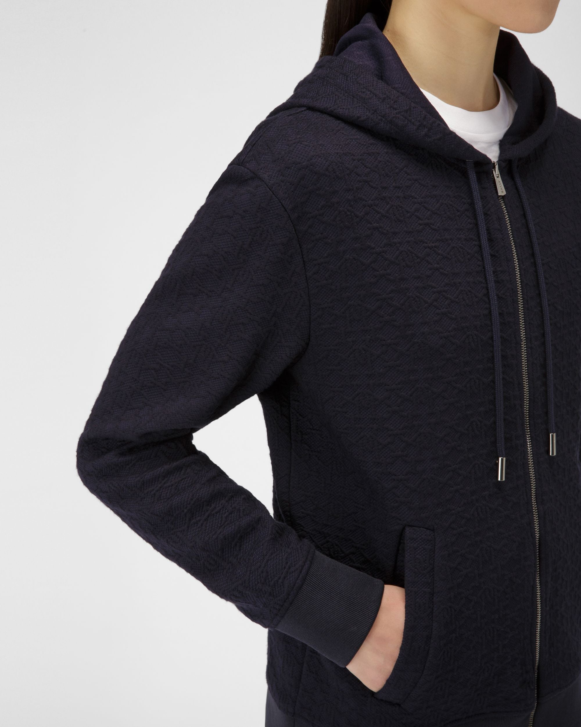 Sweatshirt Aus Schwarzer Polyamid-Mischung - Damen - Bally - 02