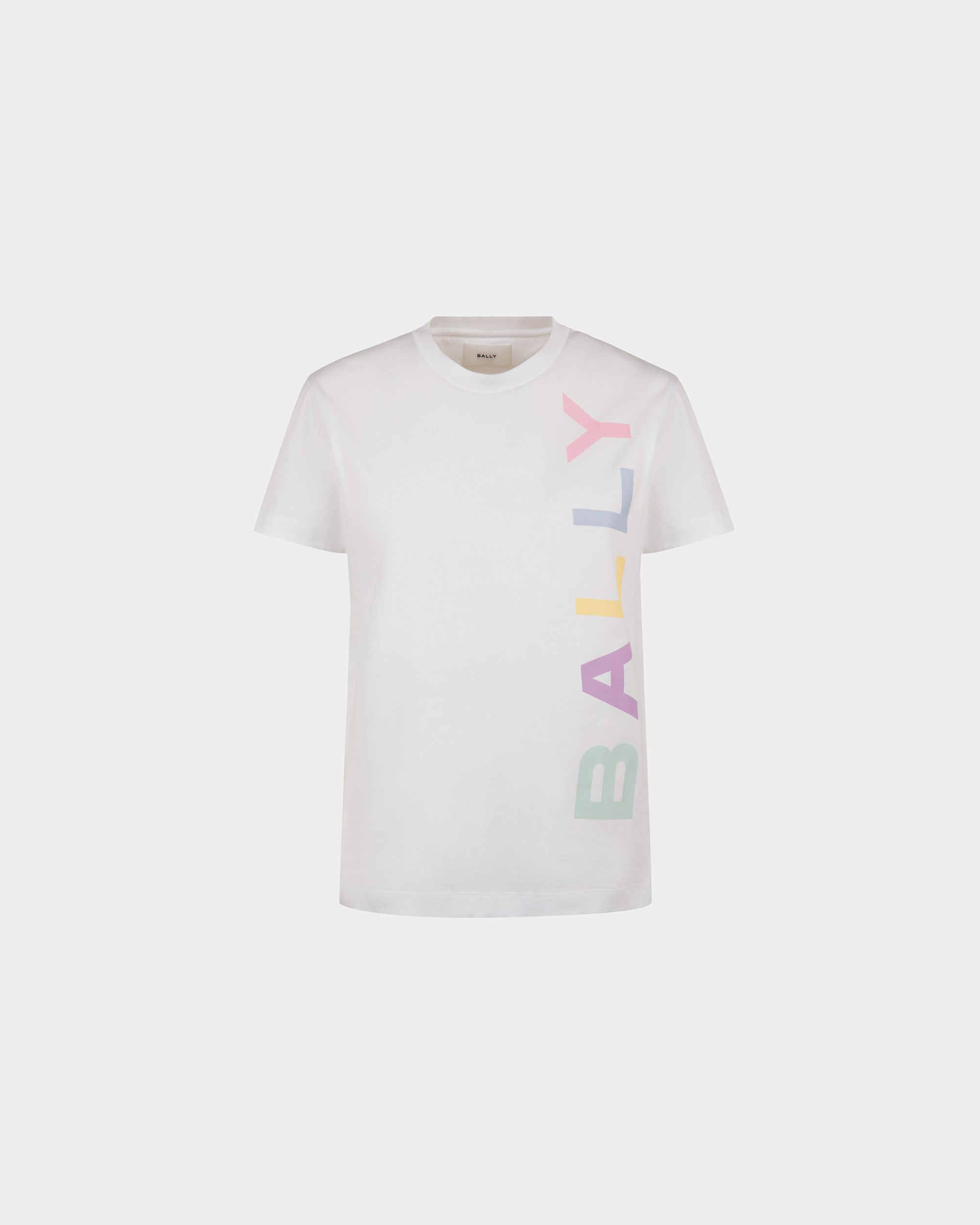 T-Shirt Aus Baumwolle In Weiß - Damen - Bally - 01