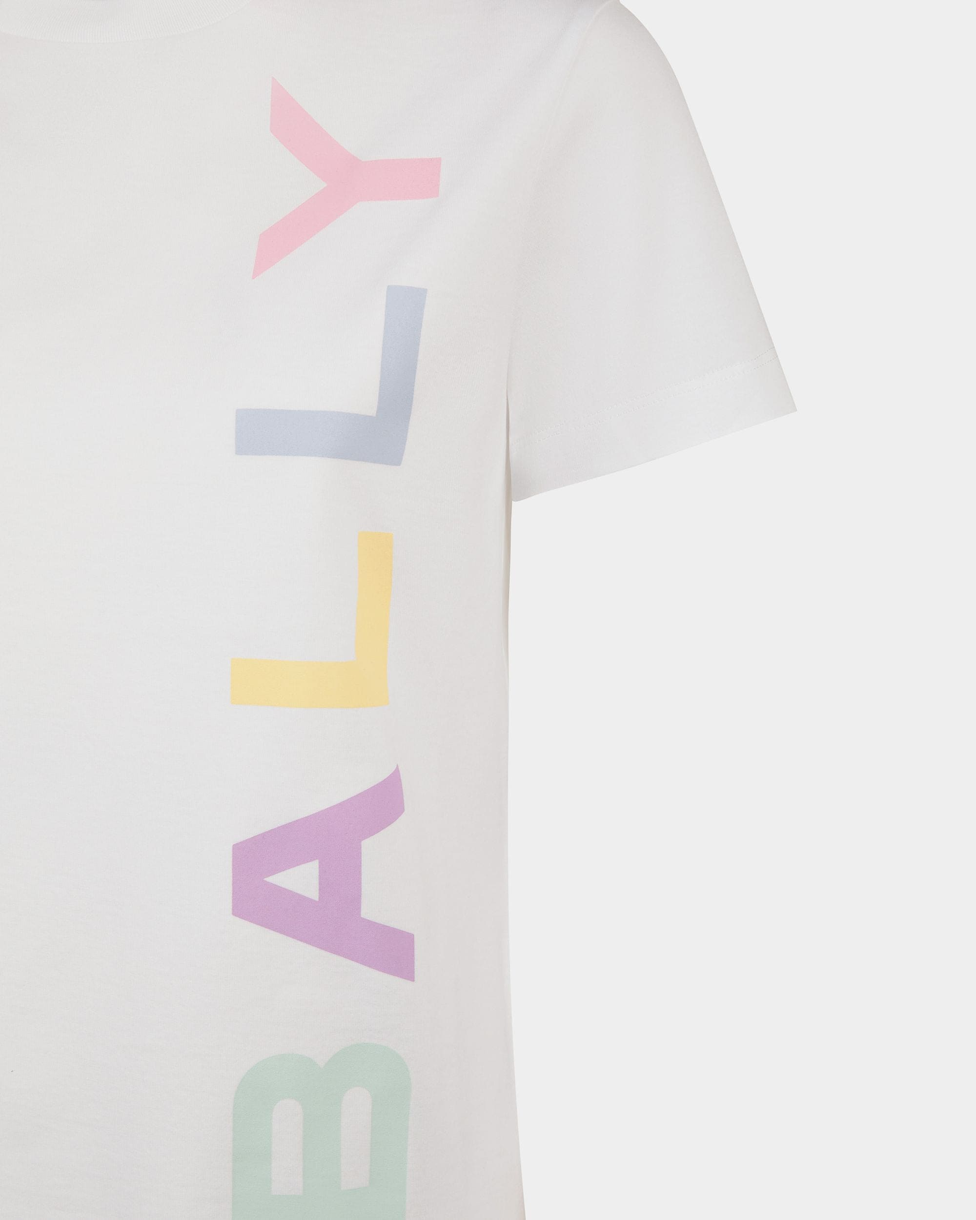 T-Shirt Aus Baumwolle In Weiß - Damen - Bally - 02