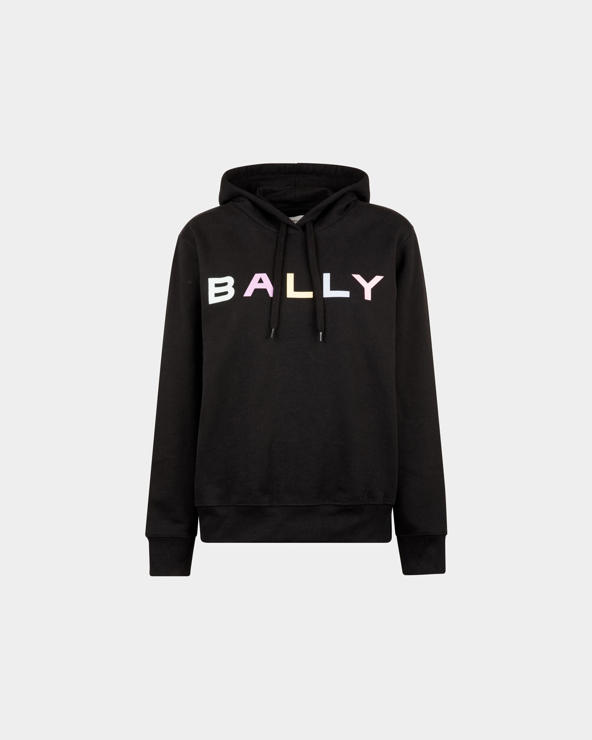 Hoodie Aus Baumwolle In Schwarz - Damen - Bally - 01