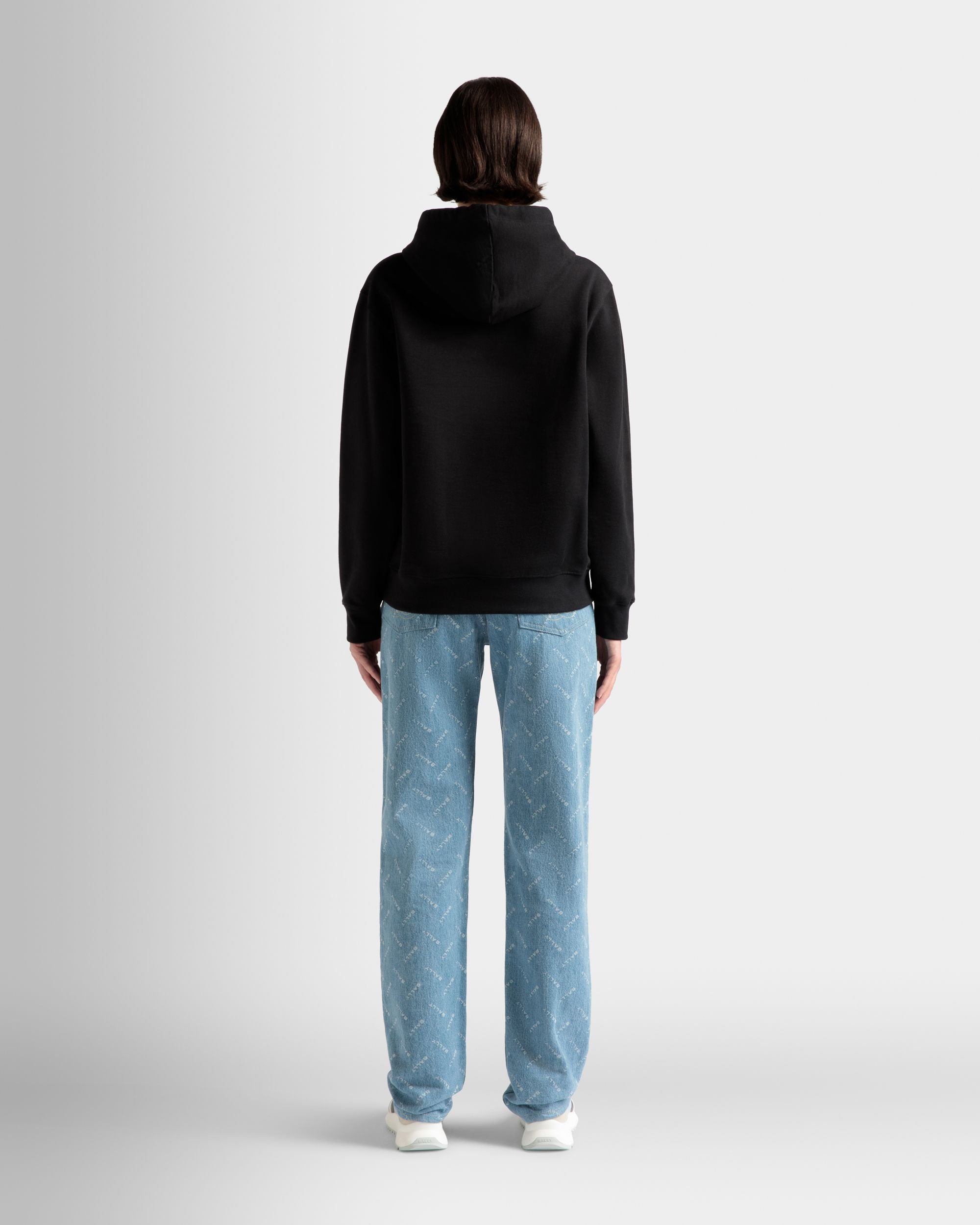 Hoodie Aus Baumwolle In Schwarz - Damen - Bally - 06
