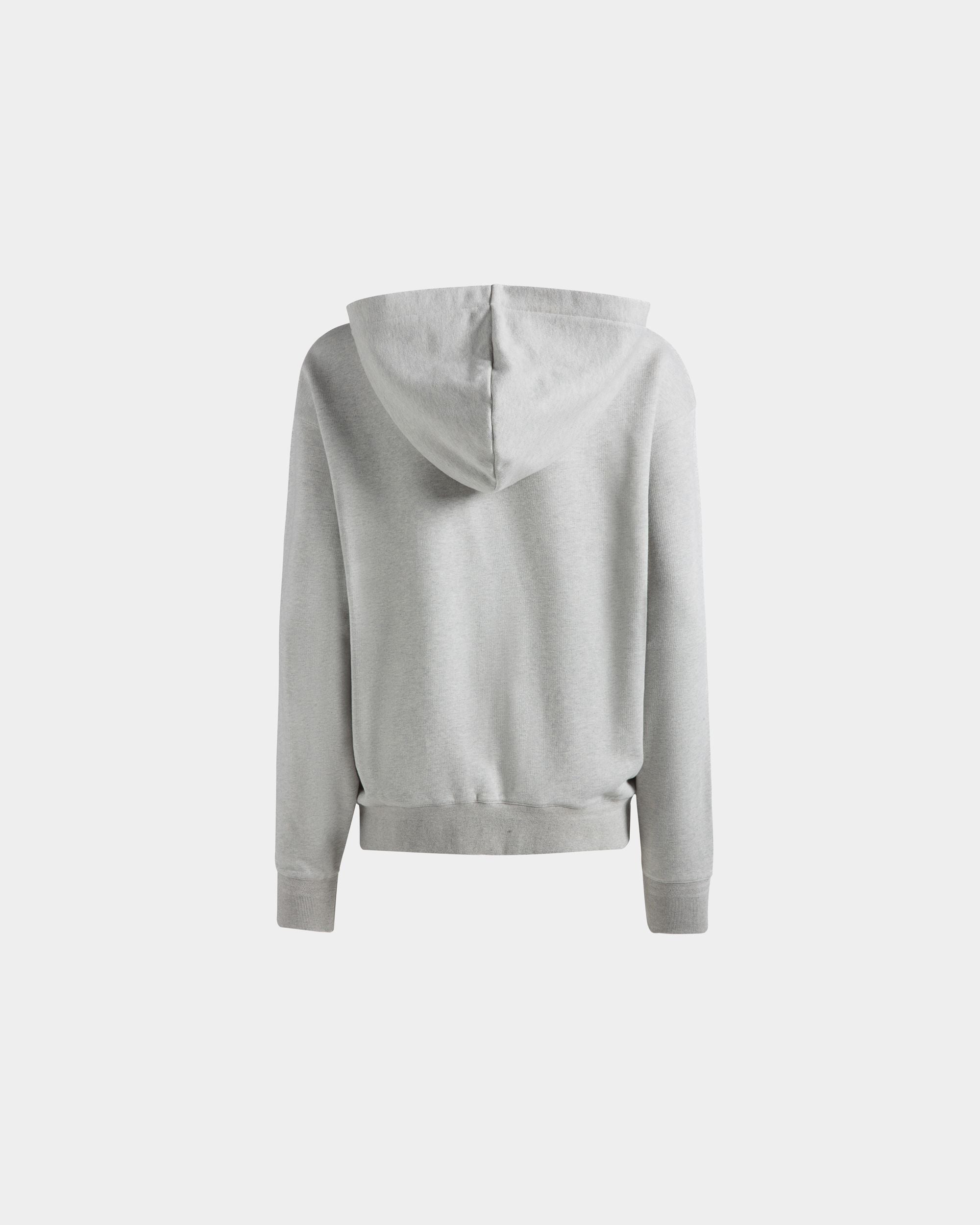 Kapuzenpullover Aus Baumwolle In Grau Meliert Mit Bally Crest Logo - Damen - Bally - 03