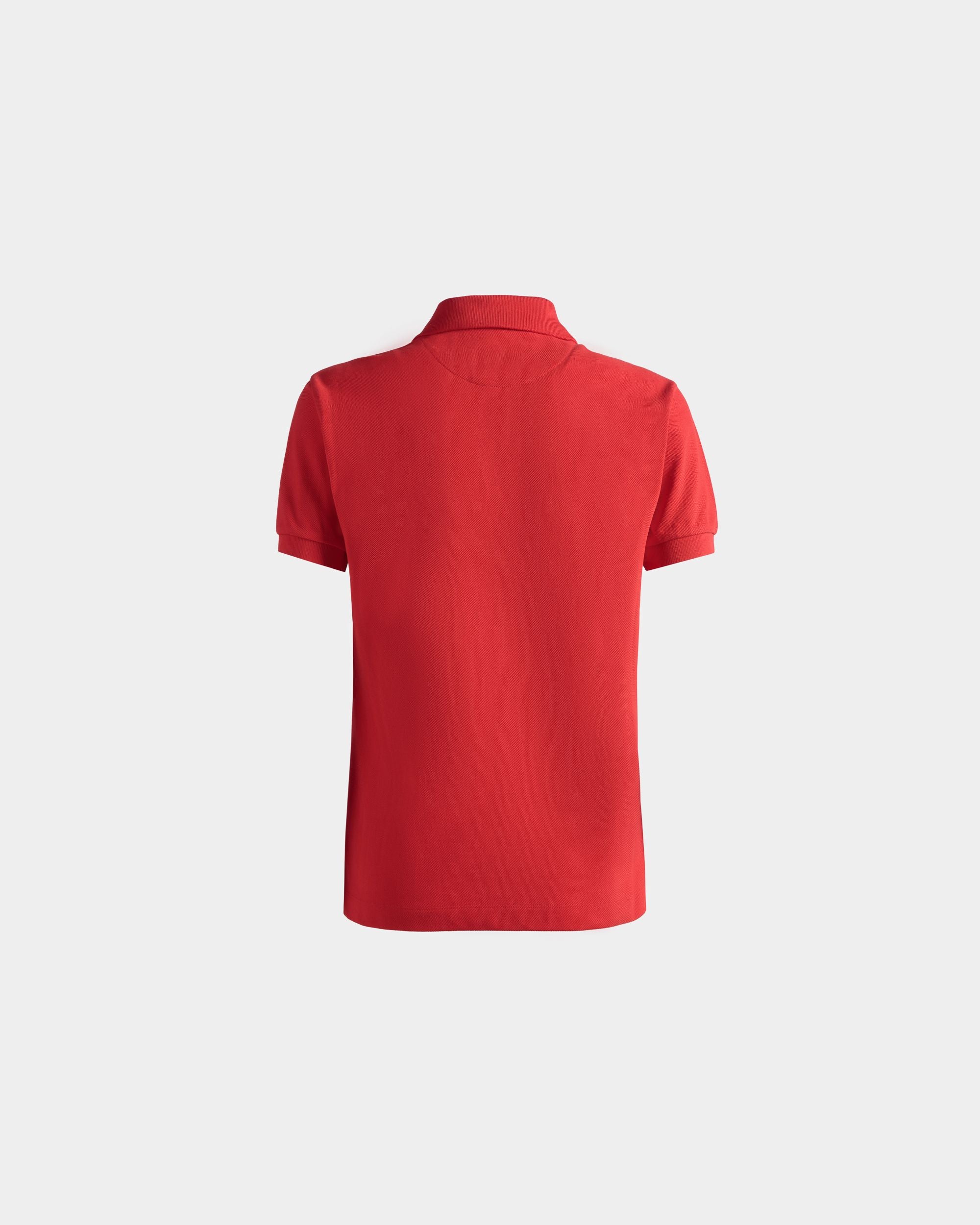 Kurzärmeliges Poloshirt Aus Baumwolle In Rot - Damen - Bally - 07